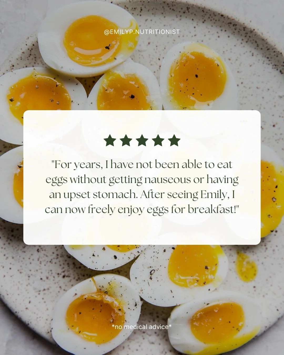 After struggling for years with egg intolerance, this client can now enjoy breakfast without discomfort. It's incredible what a little guidance and support can do! 💚 

If you&rsquo;re facing similar struggles, reach out to see how we can help you li