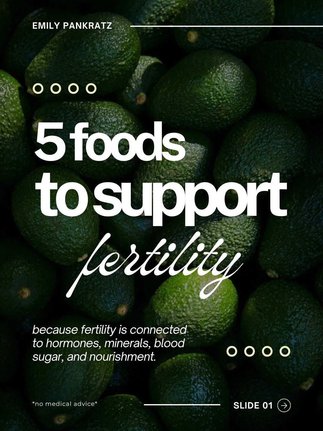 Fertility nutrition is not about eating perfectly. It&rsquo;s about giving the body the nutrients it needs to ovulate, build hormones, support egg quality, and feel safe enough to function well.

Foods like eggs, sardines, Brazil nuts, full-fat dairy