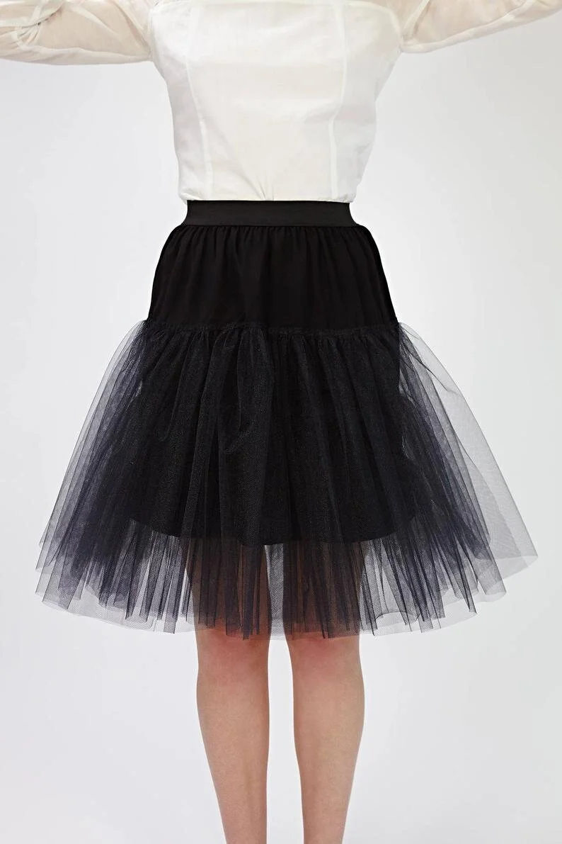 black petticoat dress Fluffy Black Petticoat Small