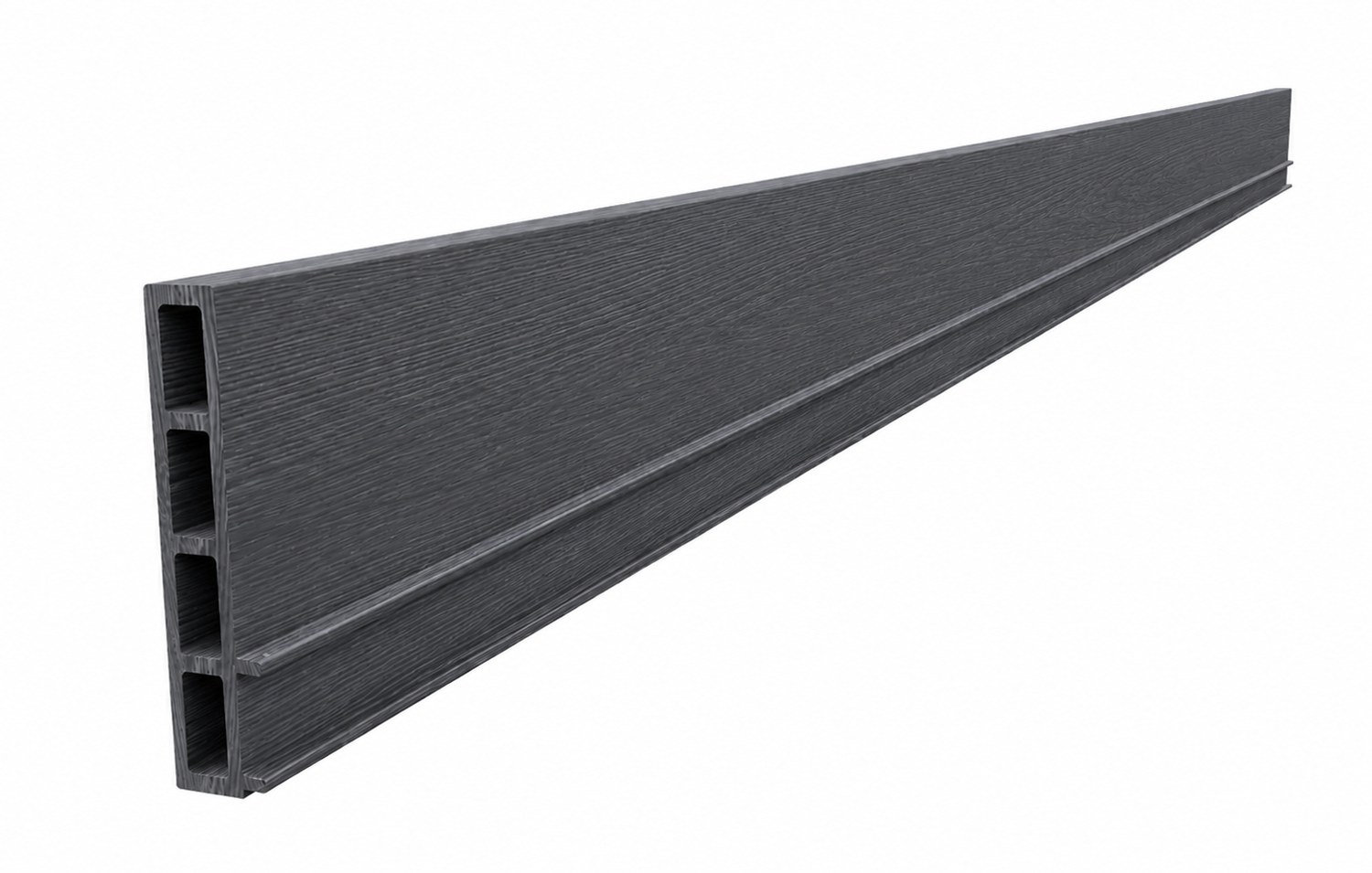 Hedge Eco Edge composite garden edging in Charcoal finish
