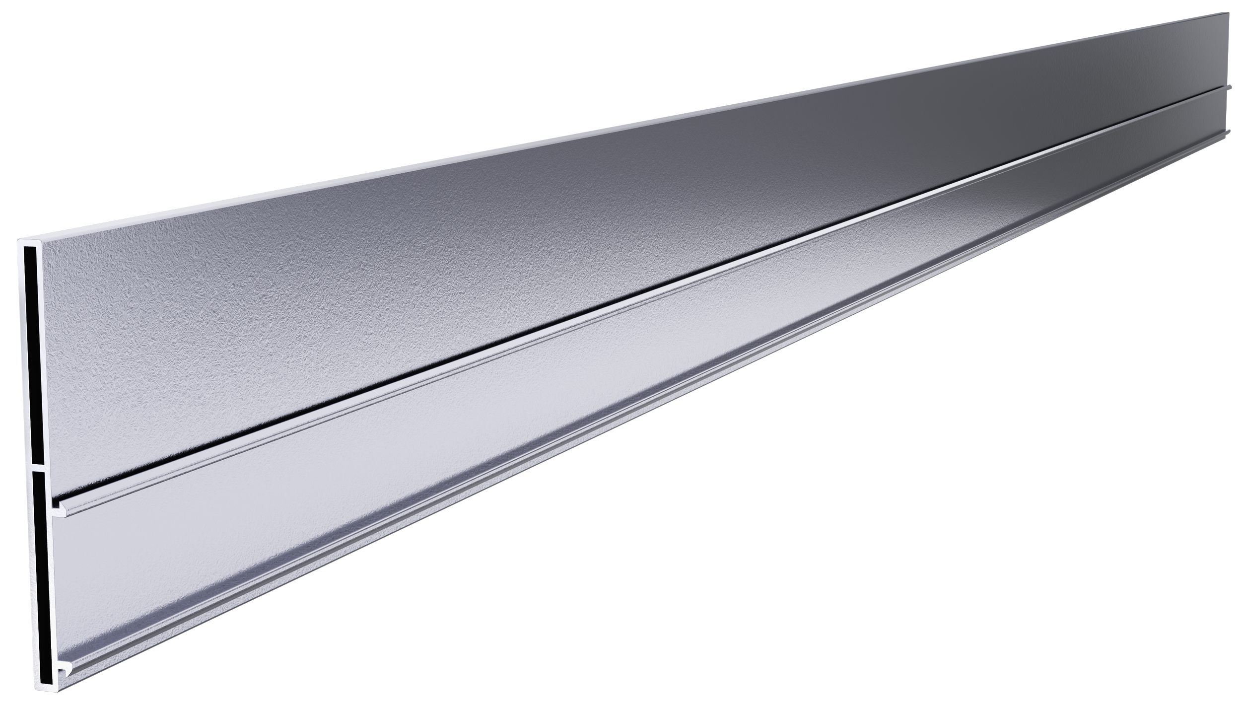 Heavy Duty aluminium landscape edging in Clear Anodised
