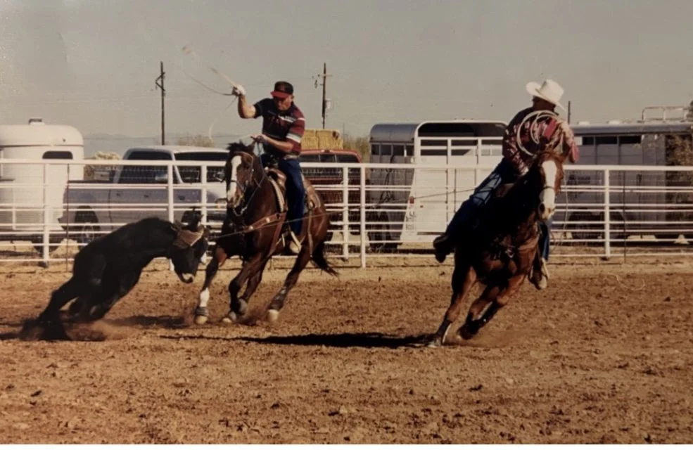 Richard team roping.