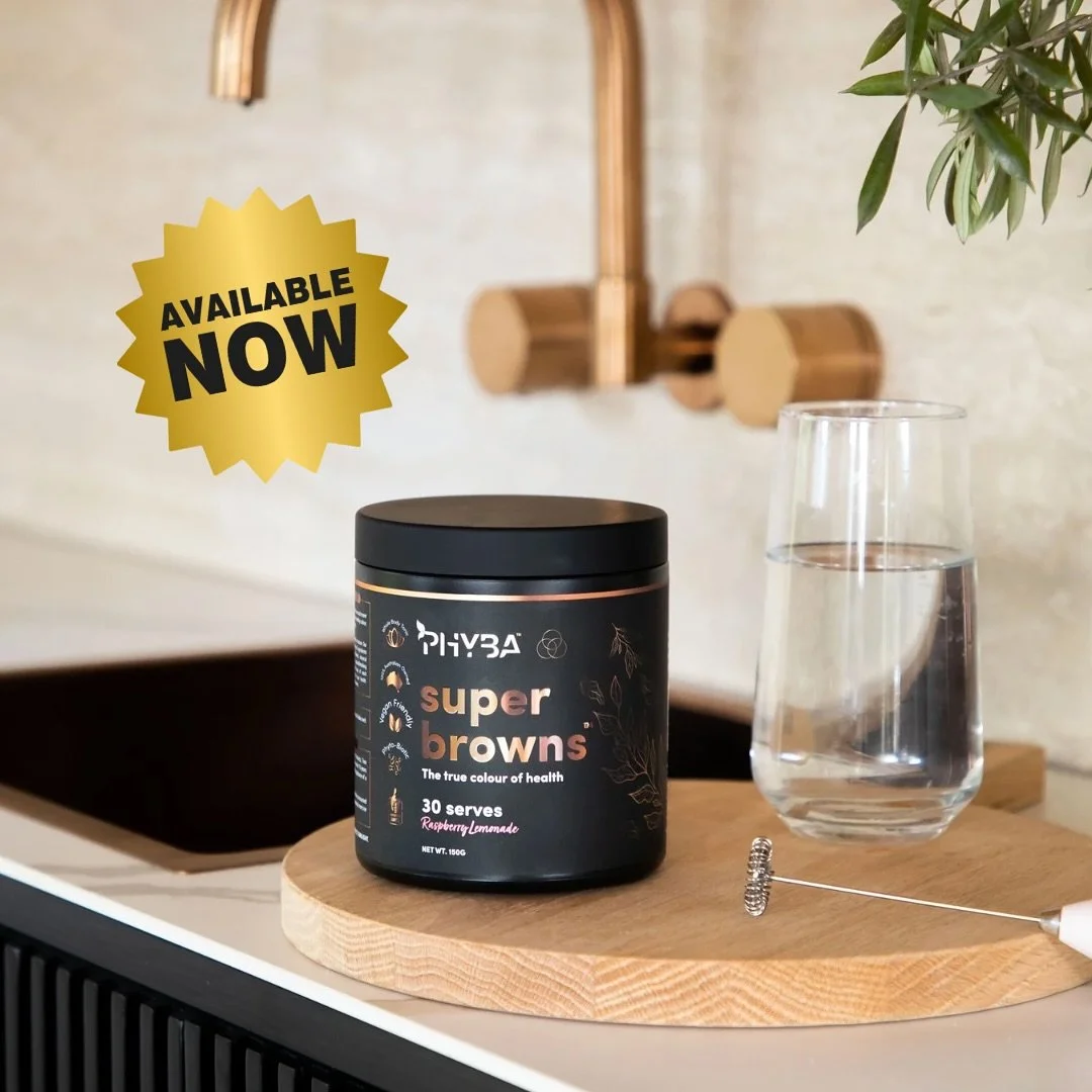 SUPER BROWNS

✨A delicious all in one wellness tonic 🥤 

Why just take greens 🥒🫑🥦🥑🍏 when you can have the whole rainbow of colours🌈!!!! 

Packed with an amazing list of natural extracts. Pine bark, Ashwagandha, astragalus, Cranberry, maca, Sib