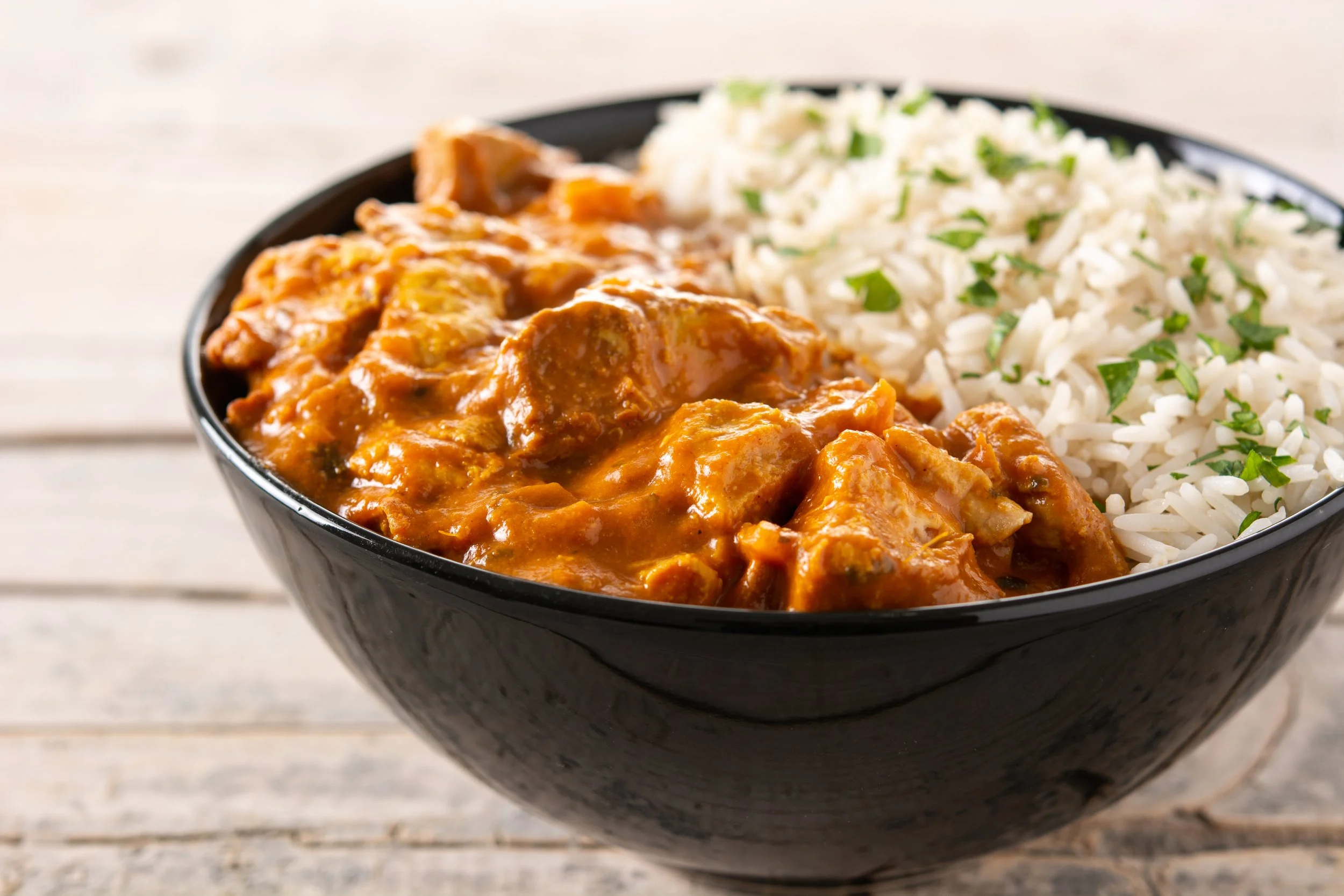 Butter Chicken with Cucumber Salad