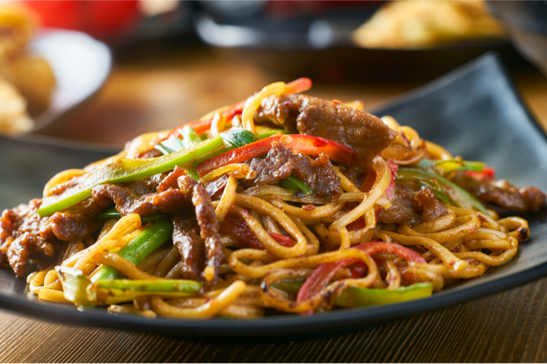 Beef and Spinach Noodle Stir Fry