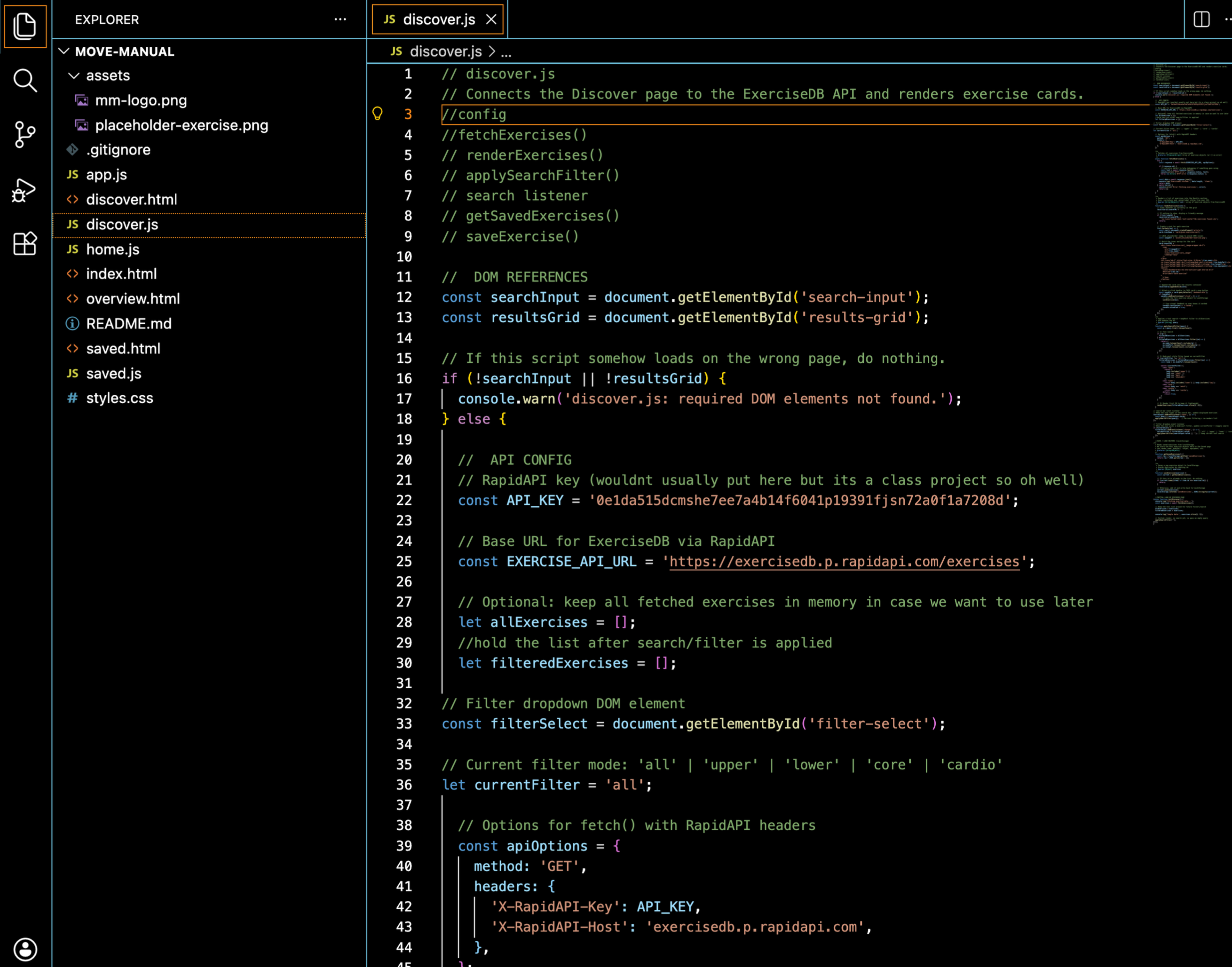 Move Manual File Tree in VS code