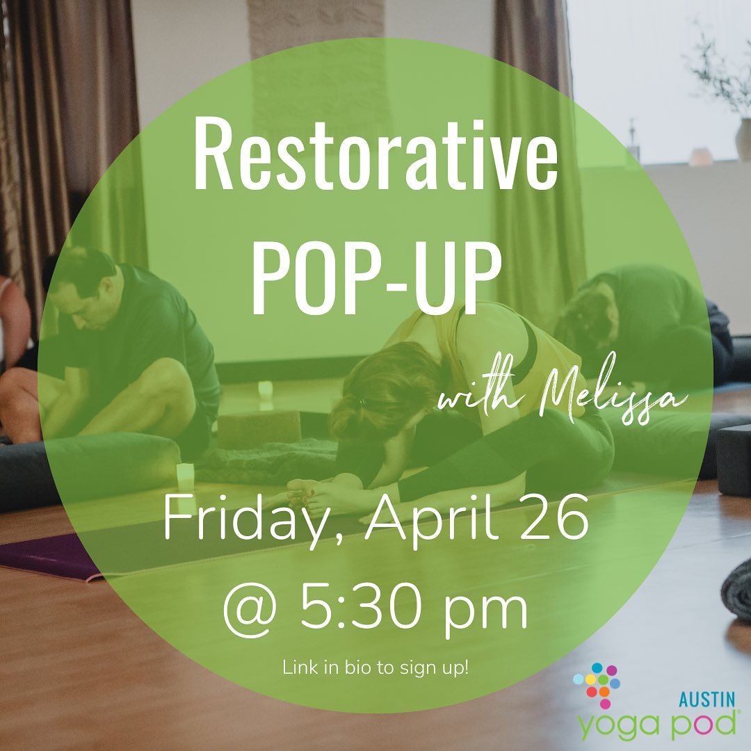 Join @tigereyedyogi for a Restorative POP-UP this Friday @ 5:30pm 🪷 Link in bio to sign up😇