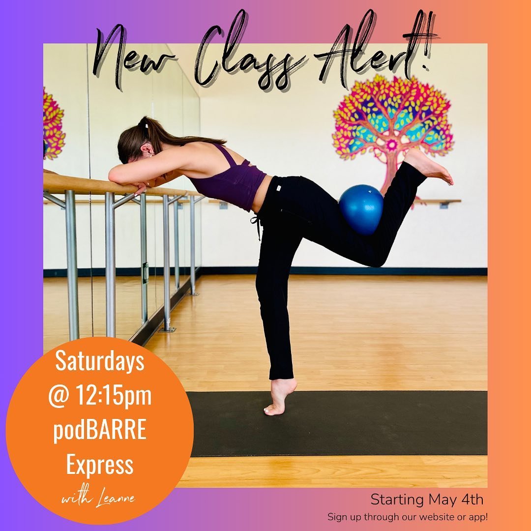 Our Saturday barre has been POPPIN for so long, that we&rsquo;re adding another one @ 12:15pm 😉🤩 Join @_itsleanne at the barre on Saturdays @ 10:45am for an hour, or 12:15pm for 45 minutes💛 

See you there 💪🏼