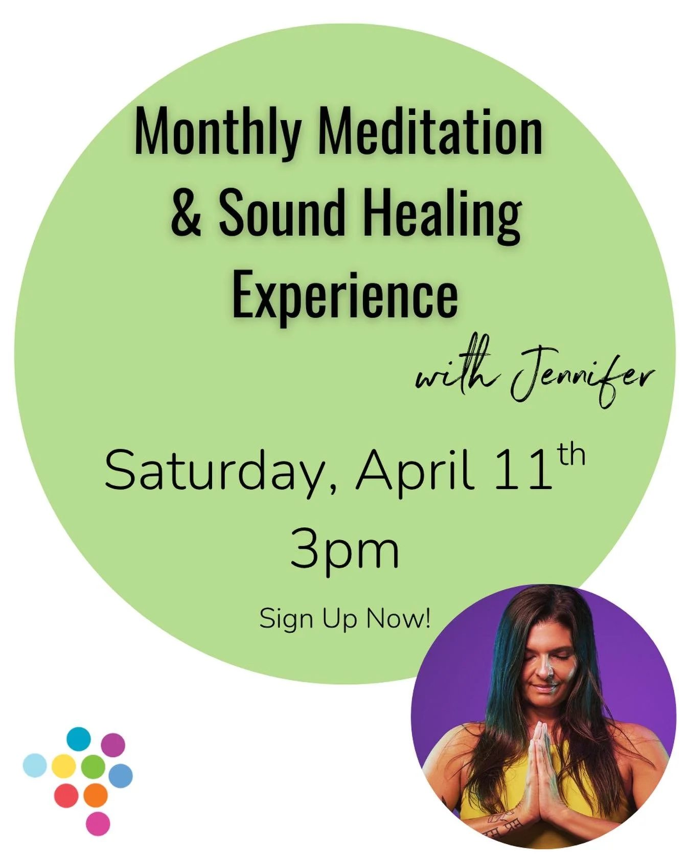 Sign up for our Meditation &amp; Sound Healing class at no extra cost to members! Drop in rate is $24 ✨🌿