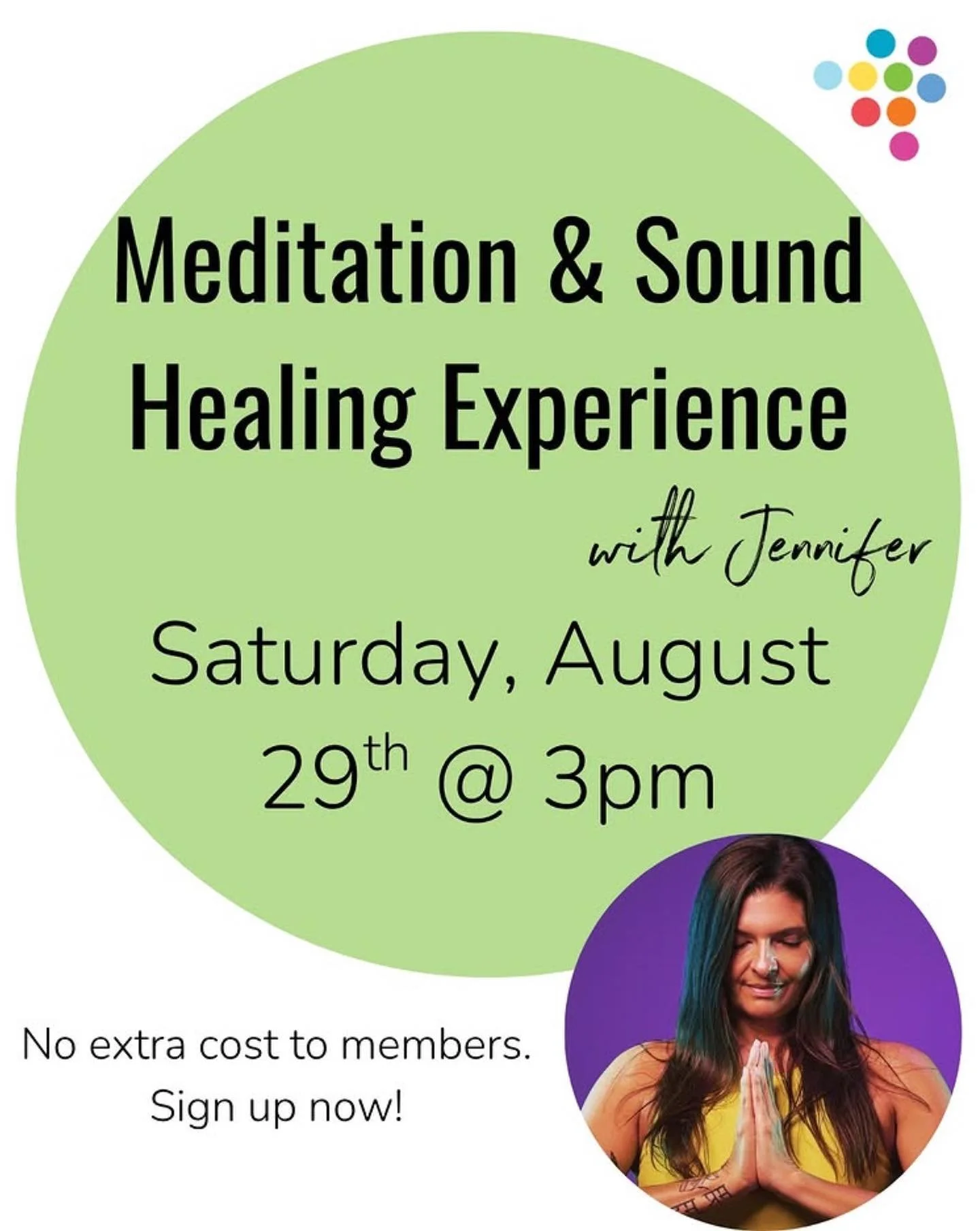 Friendly reminder to give back to you and sign up for our sound healing pop up class on August 29th✨