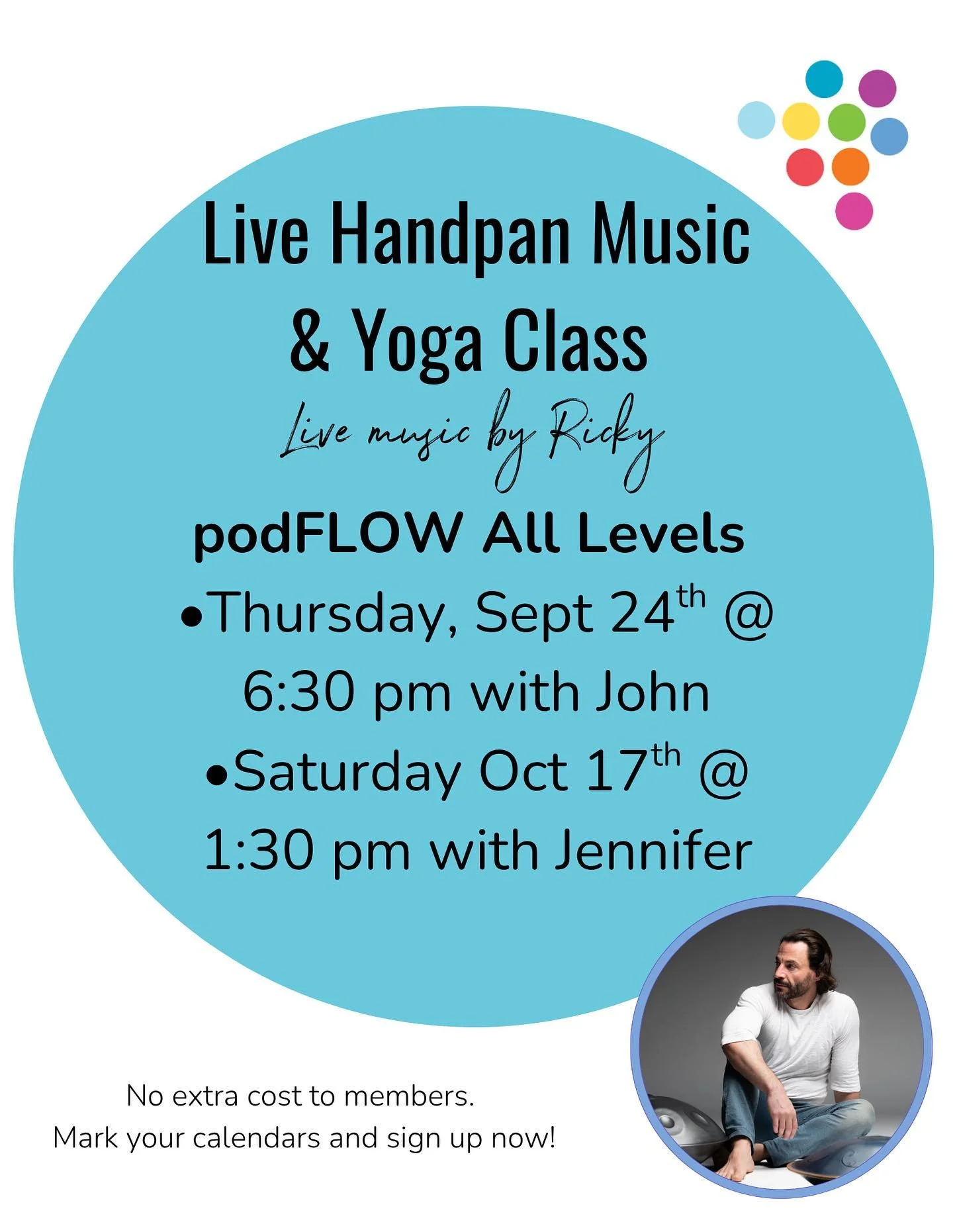 2 upcoming events at the pod&hellip;😊

Back by popular demand! If you missed the live handpan music last time, we have two opportunities for you to join us in a podFLOW All levels paired with a wonderful and ambient live music with @handpanboyband ?