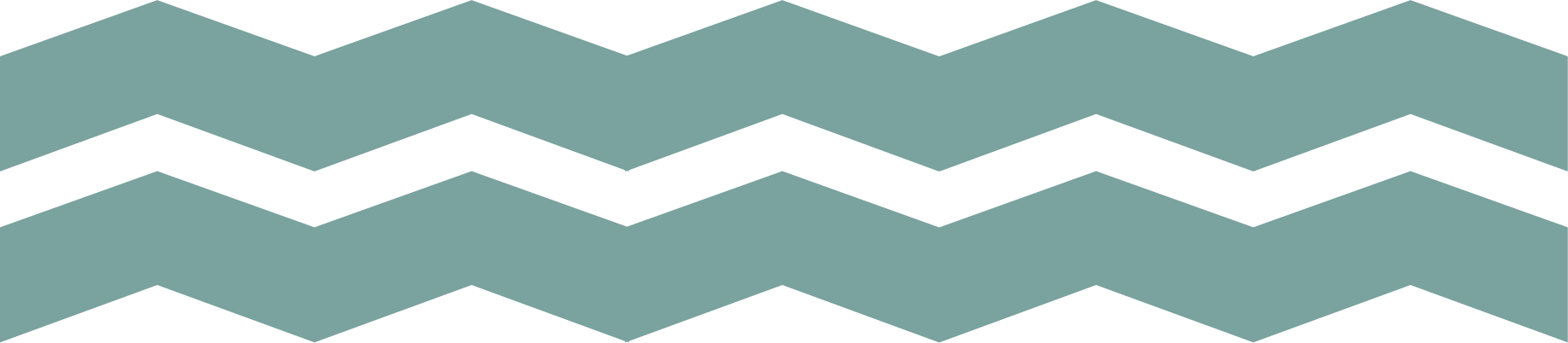 A pattern of zigzag stripes in teal and black.