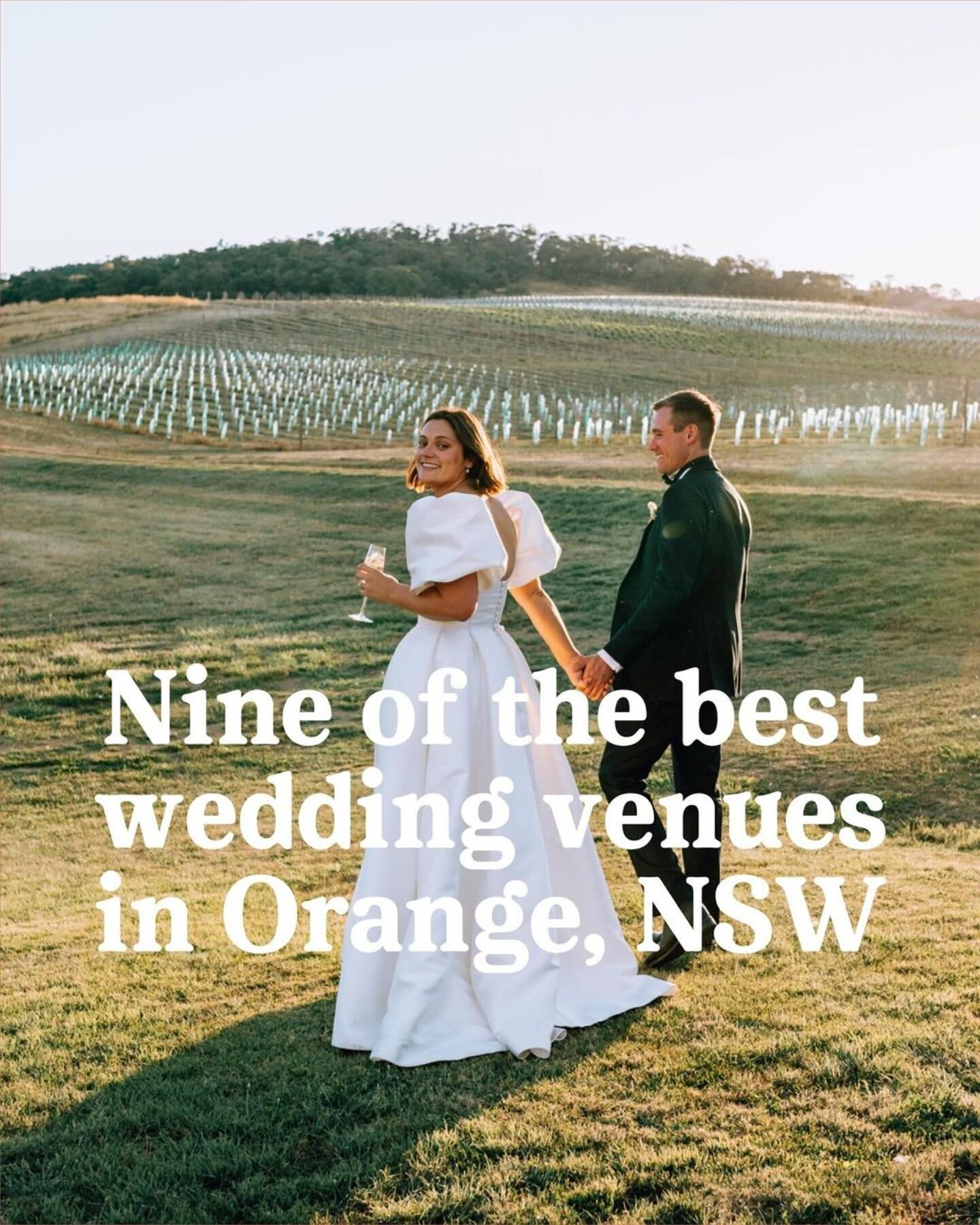 We&rsquo;re so thrilled to have been included in Wedshed&rsquo;s &lsquo;Nine of the best wedding venues in Orange&rsquo; alongside a stellar line up of local venues.

Tile shared from the @wedshed post&nbsp;@mayfield.vineyard&nbsp;- 📷&nbsp;@piptakes