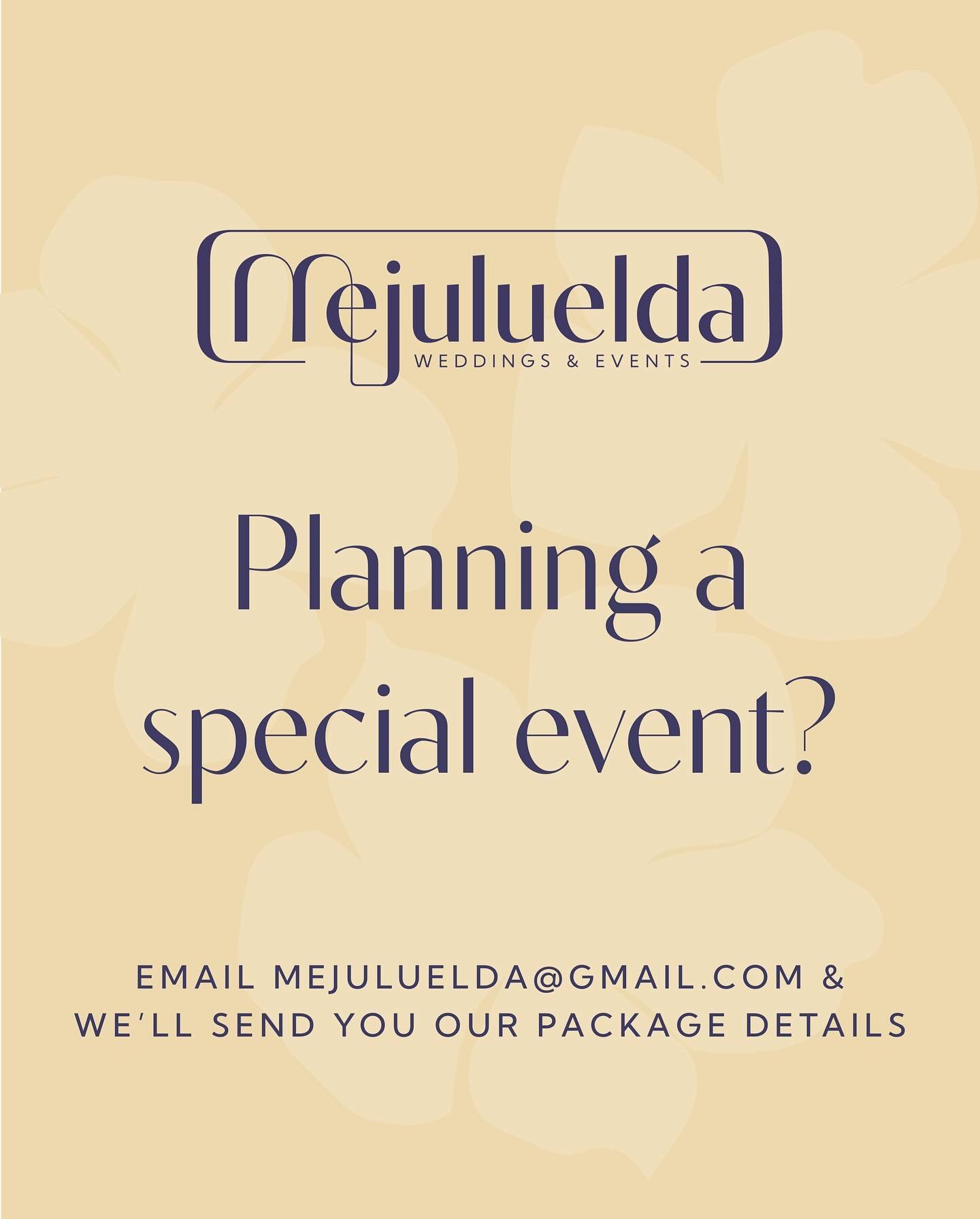 If you&rsquo;ve been searching for the perfect event space we&rsquo;d love to show you what&rsquo;s on offer at Mejuluelda.

For enquiries or to receive our package details email&nbsp;mejuluelda@gmail.com,&nbsp;or call Sue on 0428 653119 to make an a