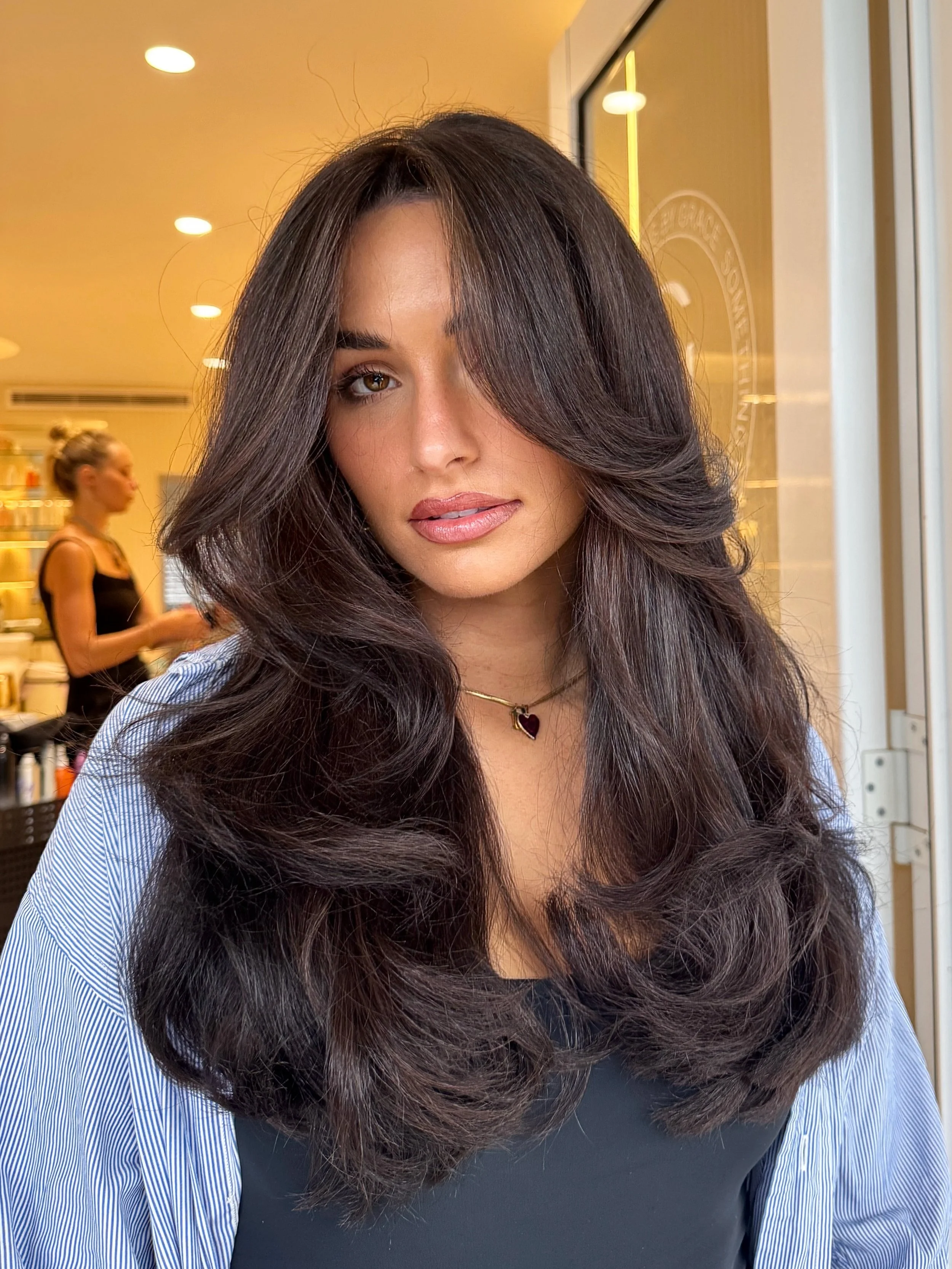 @bybellamessina_ At it again with her SXC bouncy blowouts 🔥🔥💋💋