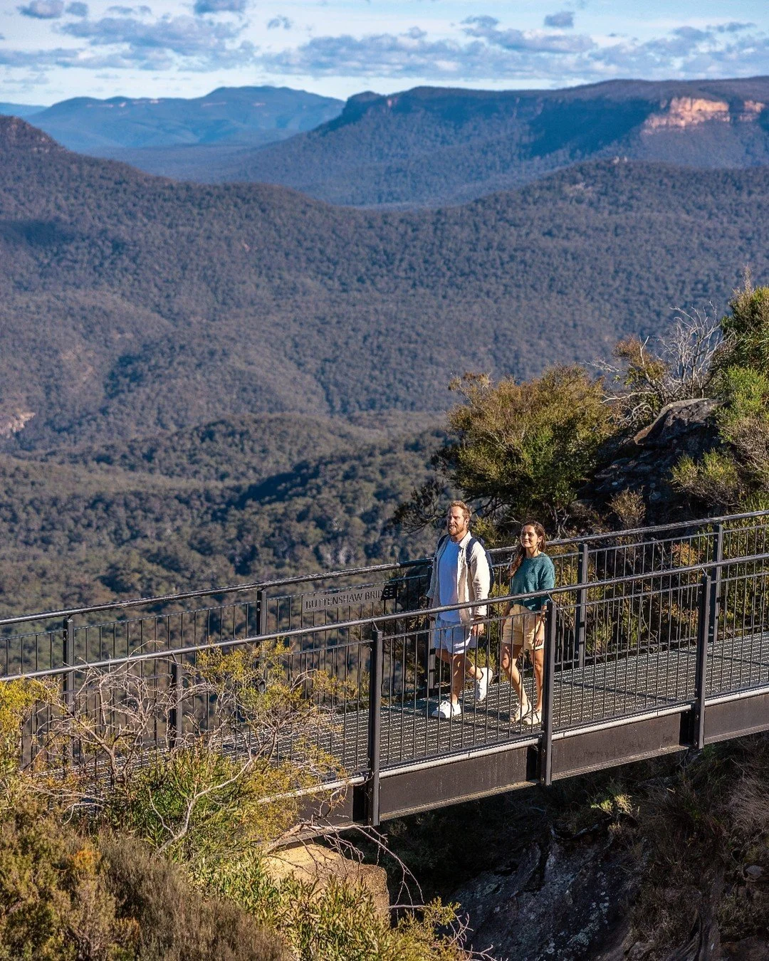 The Blue Mountains National Park west of Sydney gets its signature blue haze from the eucalyptus forests that cover the region. Tiny oil droplets released by the trees scatter sunlight, creating the ethereal blue glow that blankets the valleys and cl
