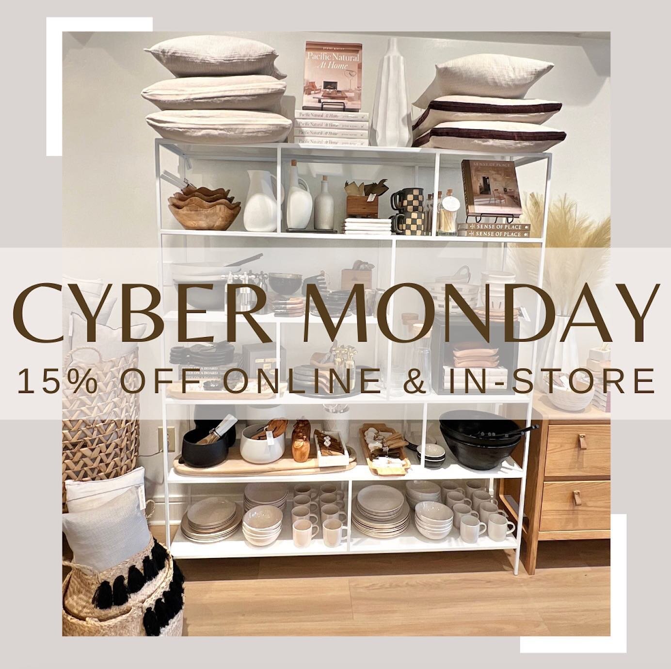 15% off sitewide continues today for Cyber Monday, online and in-store! Shop link in profile, or stop by today in Carmel and say hello to Susan, 11am-4pm. Complimentary holiday gift bags now in store! #shoplocal #shopsmall #hosthousecarmel #hosthouse