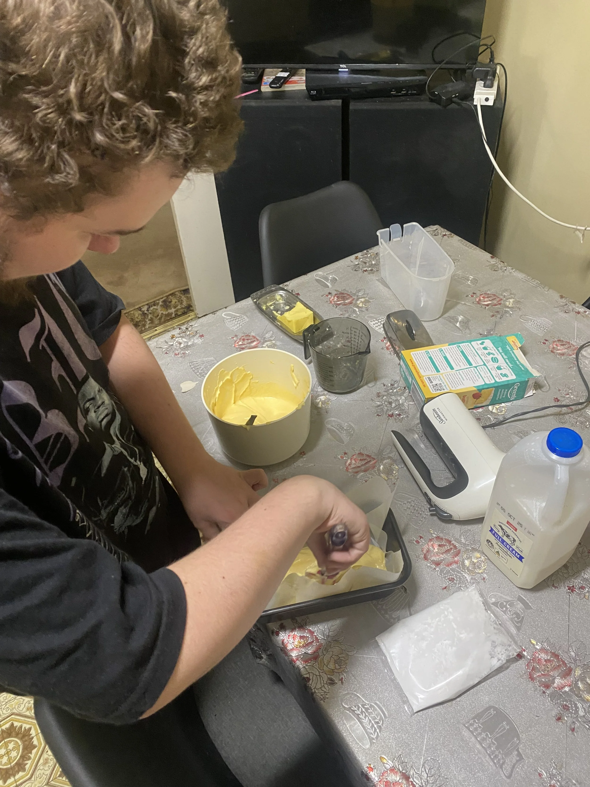 Cooking activity at home 