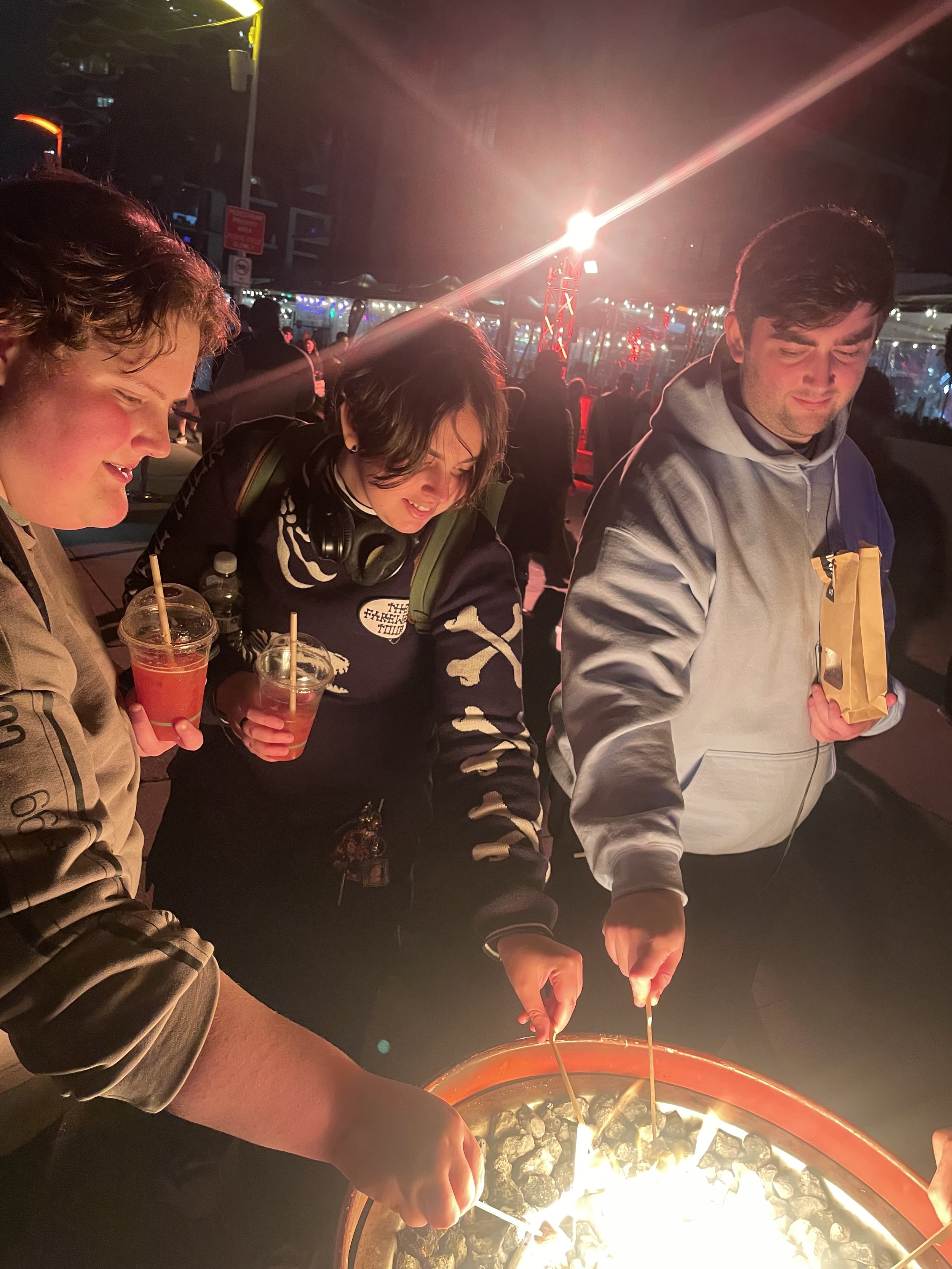 YDSS Social club Night out at the Firelight Festival Docklands 