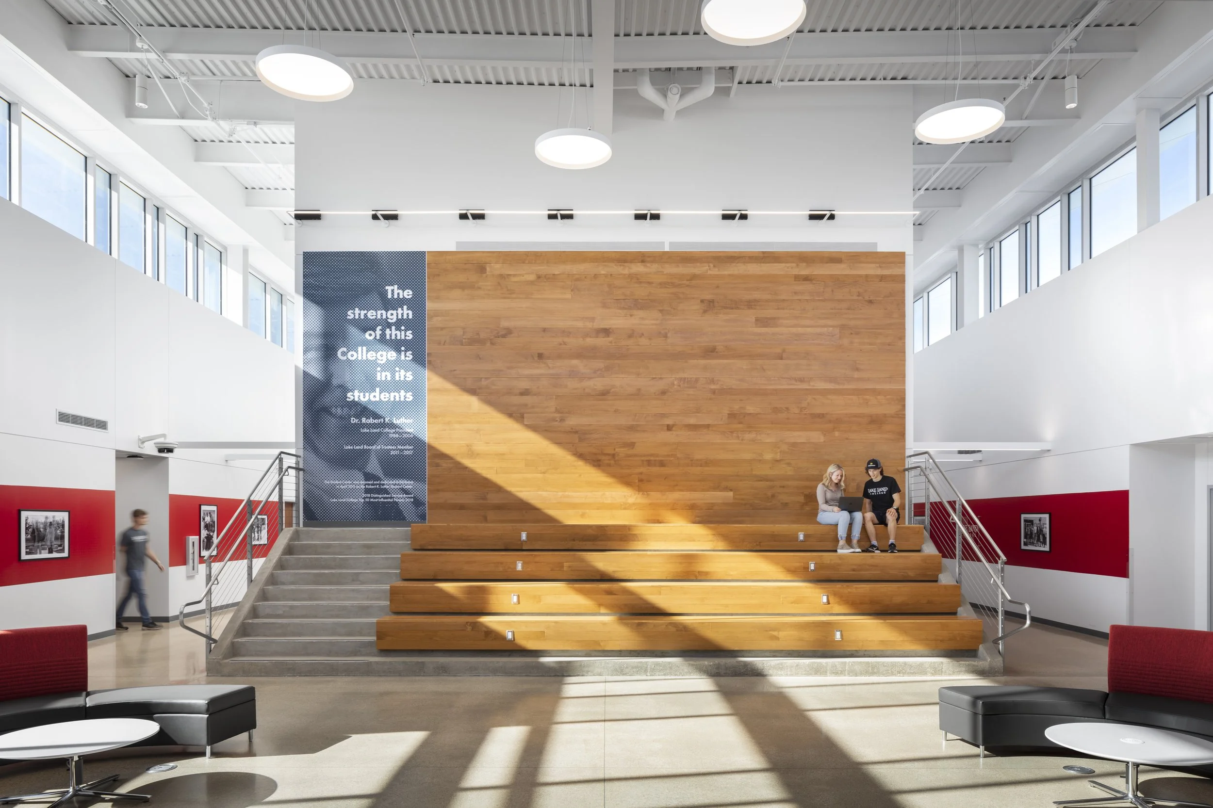 Luther Student Center Atrium Graphic
