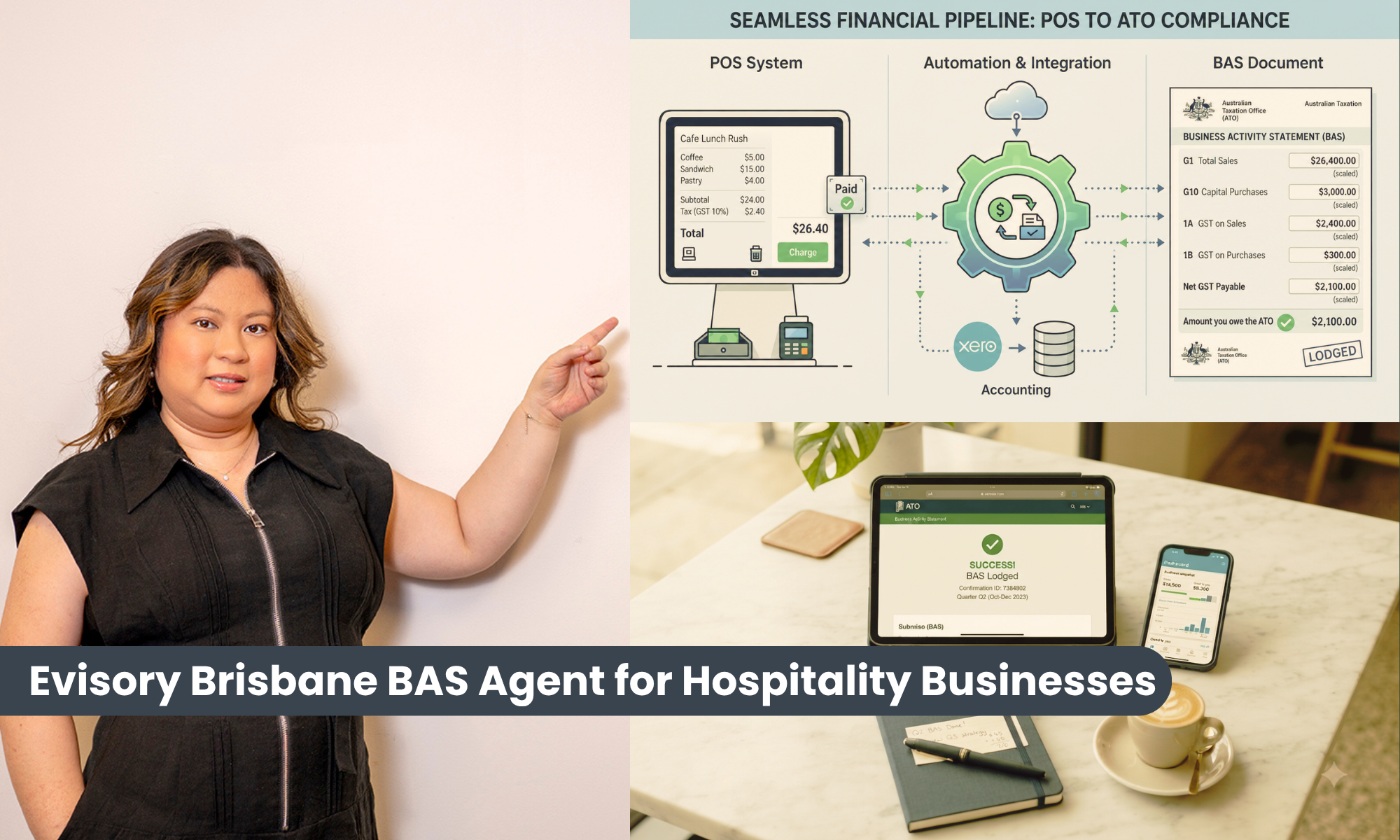 Evisory Brisbane BAS Agent for Hospitality Businesses