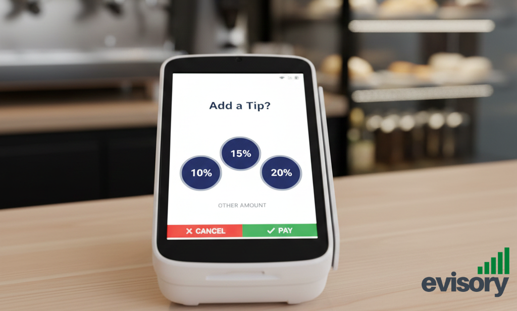 A cade device asking to add a tip