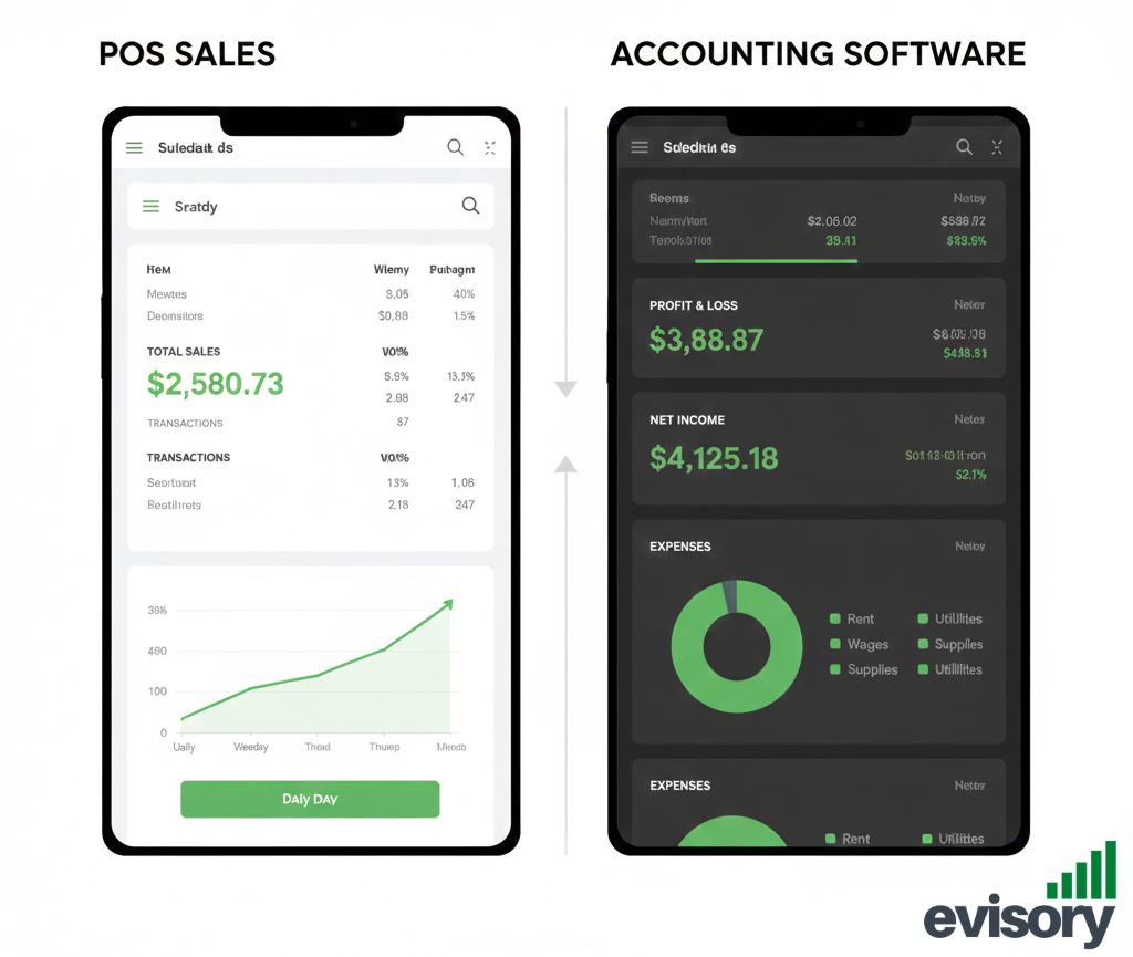 POS system and accounting software data mismatch