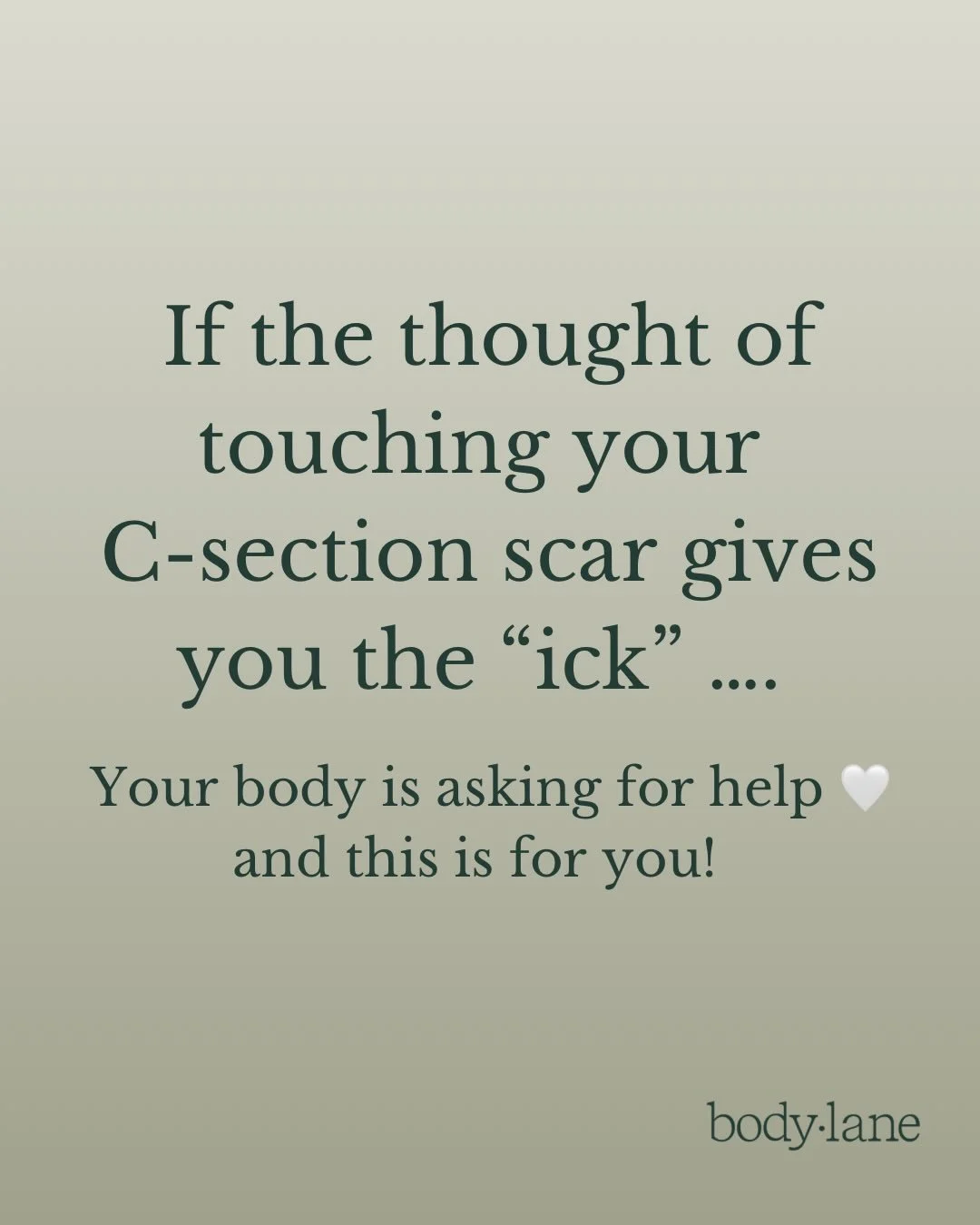 Mumma, do you have the &lsquo;ick&rsquo; when it comes to touching or thinking about touching your scar?

Firstly, you are not alone!

What you&rsquo;re feeling is actually incredibly common post surgery. 

The good news!! I successfully help many wo