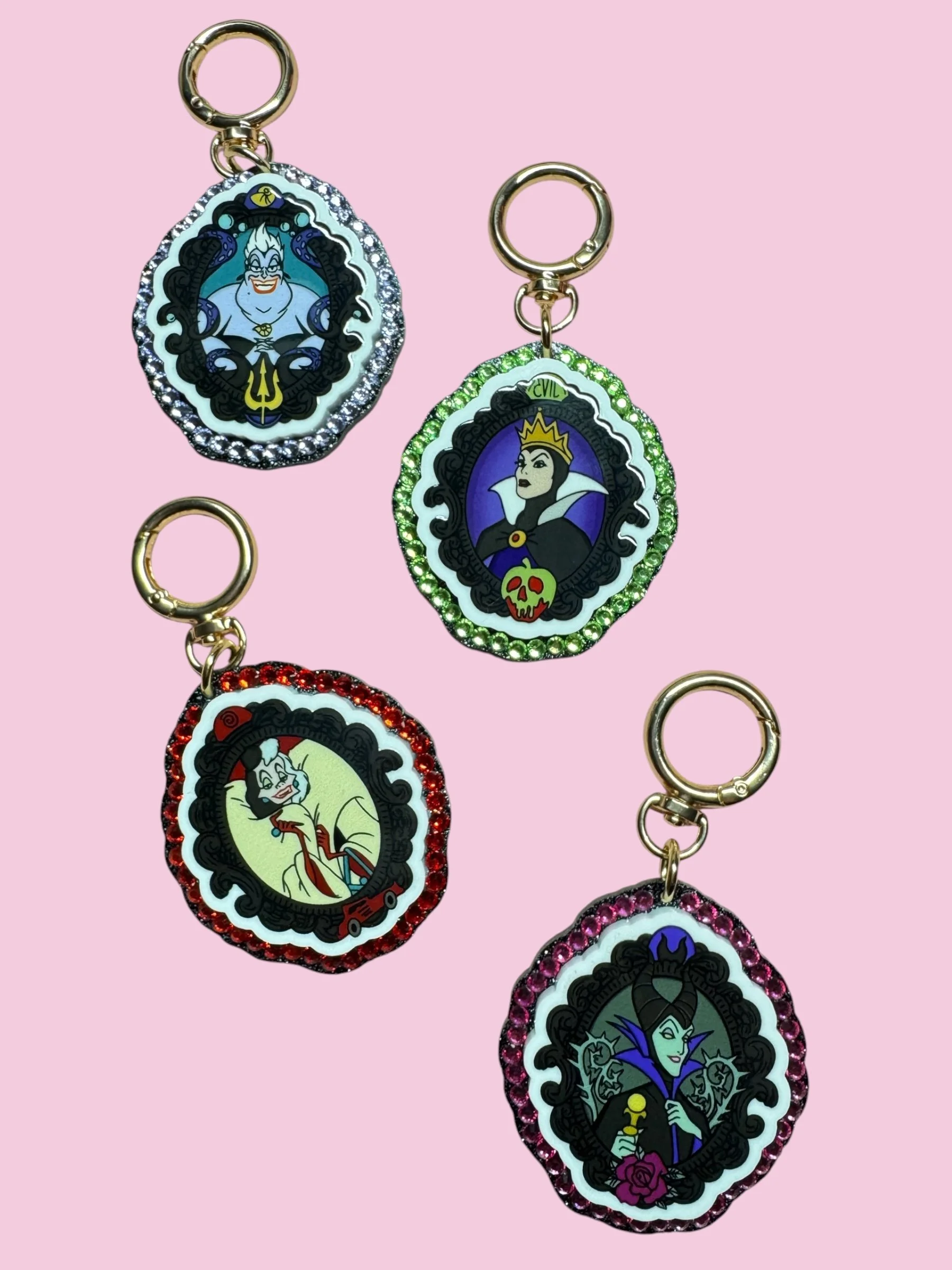 Villains bag charms
