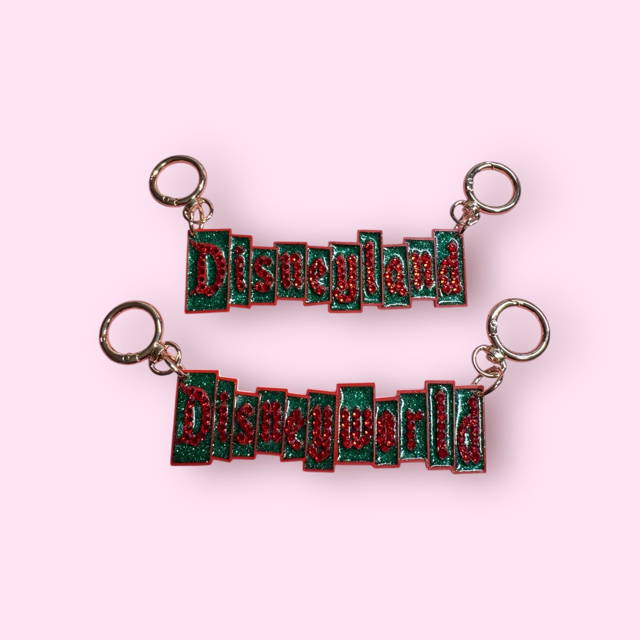 Red & Green marquee sign pouchette charm