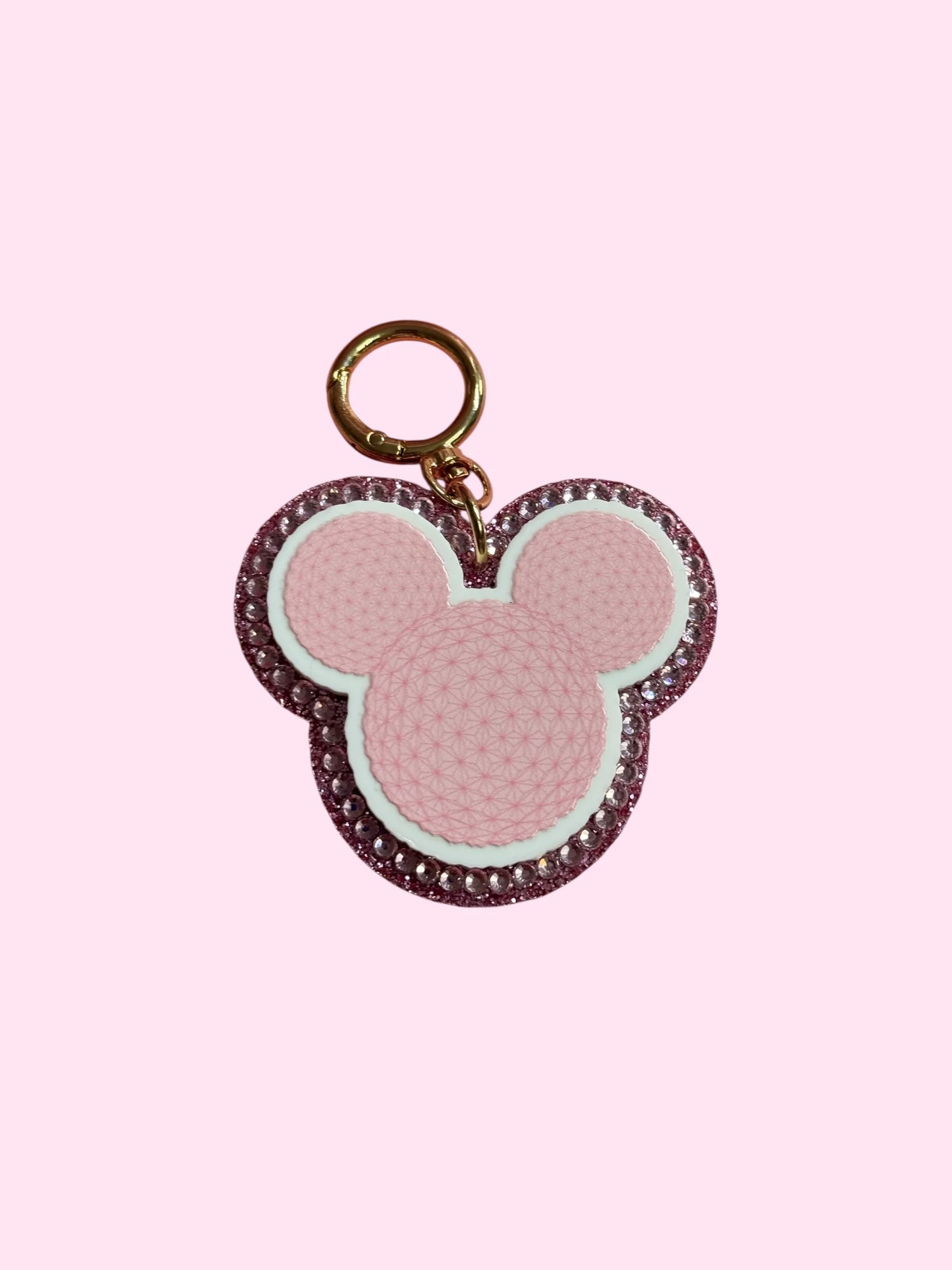 Pink Epcot bag charm