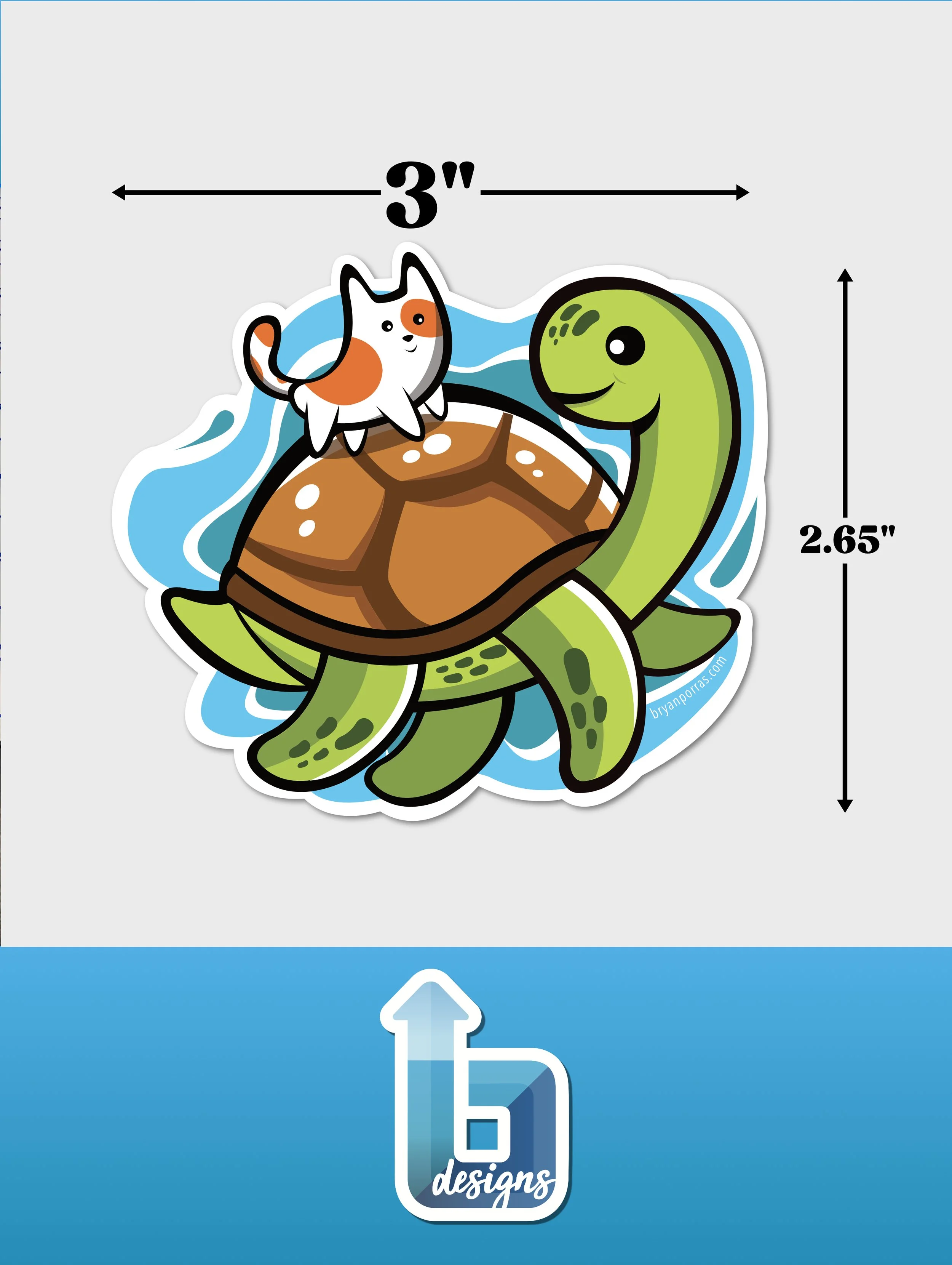 Sticker Measurements for Adorable Turtle and Kitten Friends.jpg