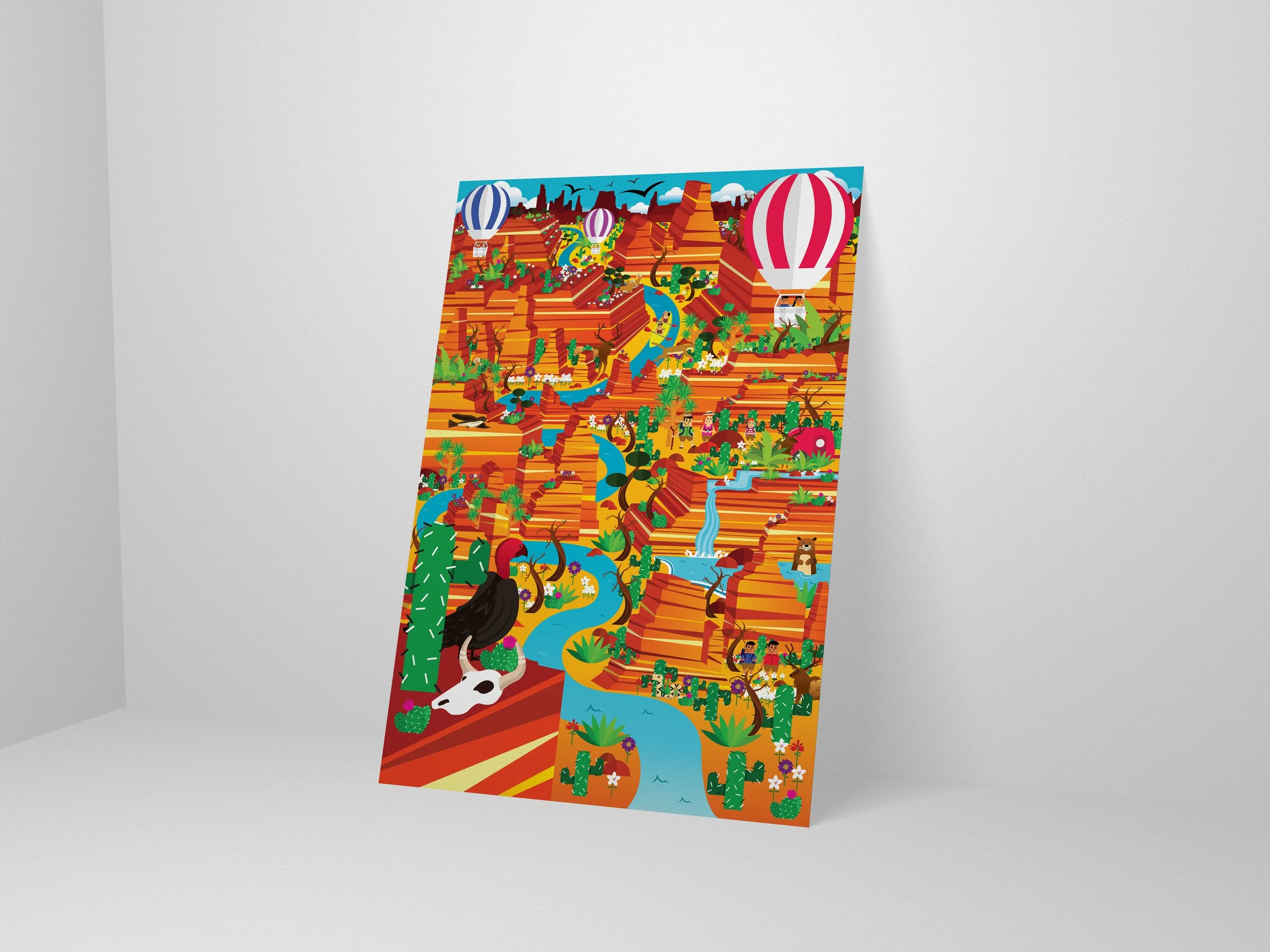 Canyon Scenery 24"x36" Poster (No Frame) *NOT AVAILABLE FOR SHIPPING YET; IN PERSON ONLY*