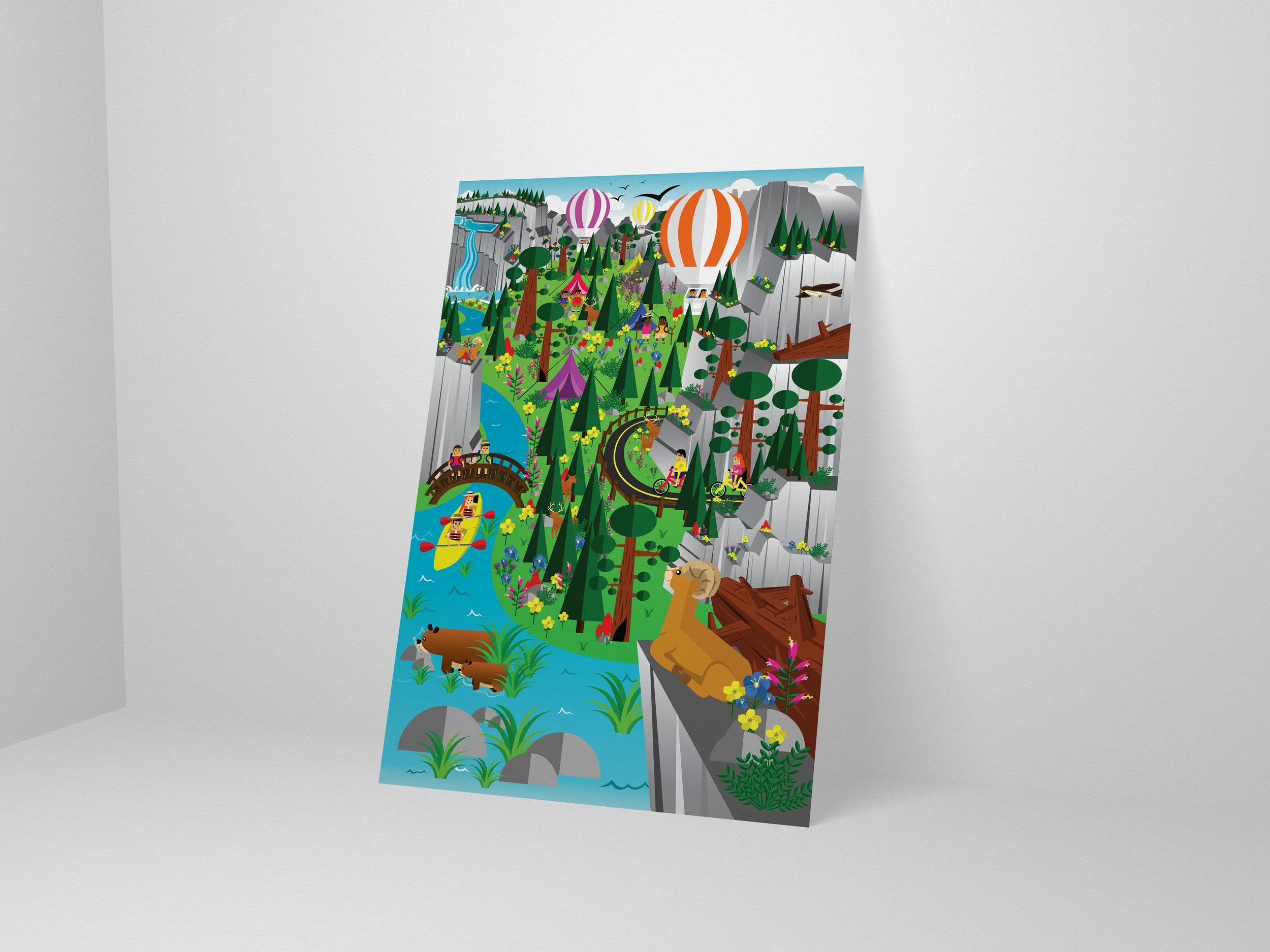 Park Scenery Original Poster (No Frame) *NOT AVAILABLE FOR SHIPPING YET; IN PERSON ONLY*