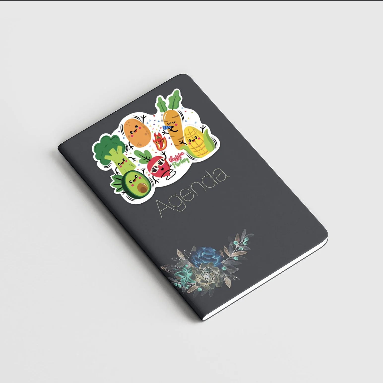 Vegetable Party Sticker on Journal.jpg