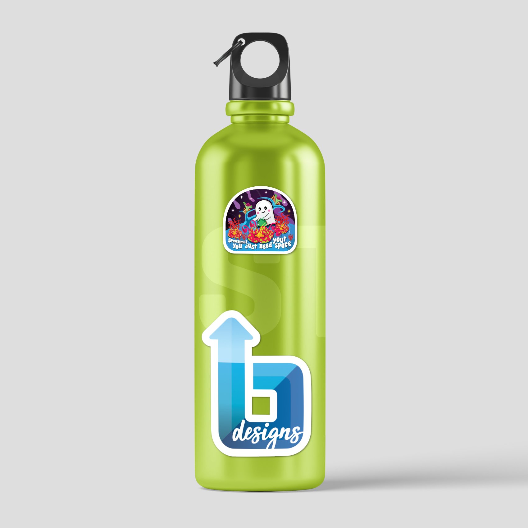 Ghost in Garden Sticker in Aluminum Bottle.jpg