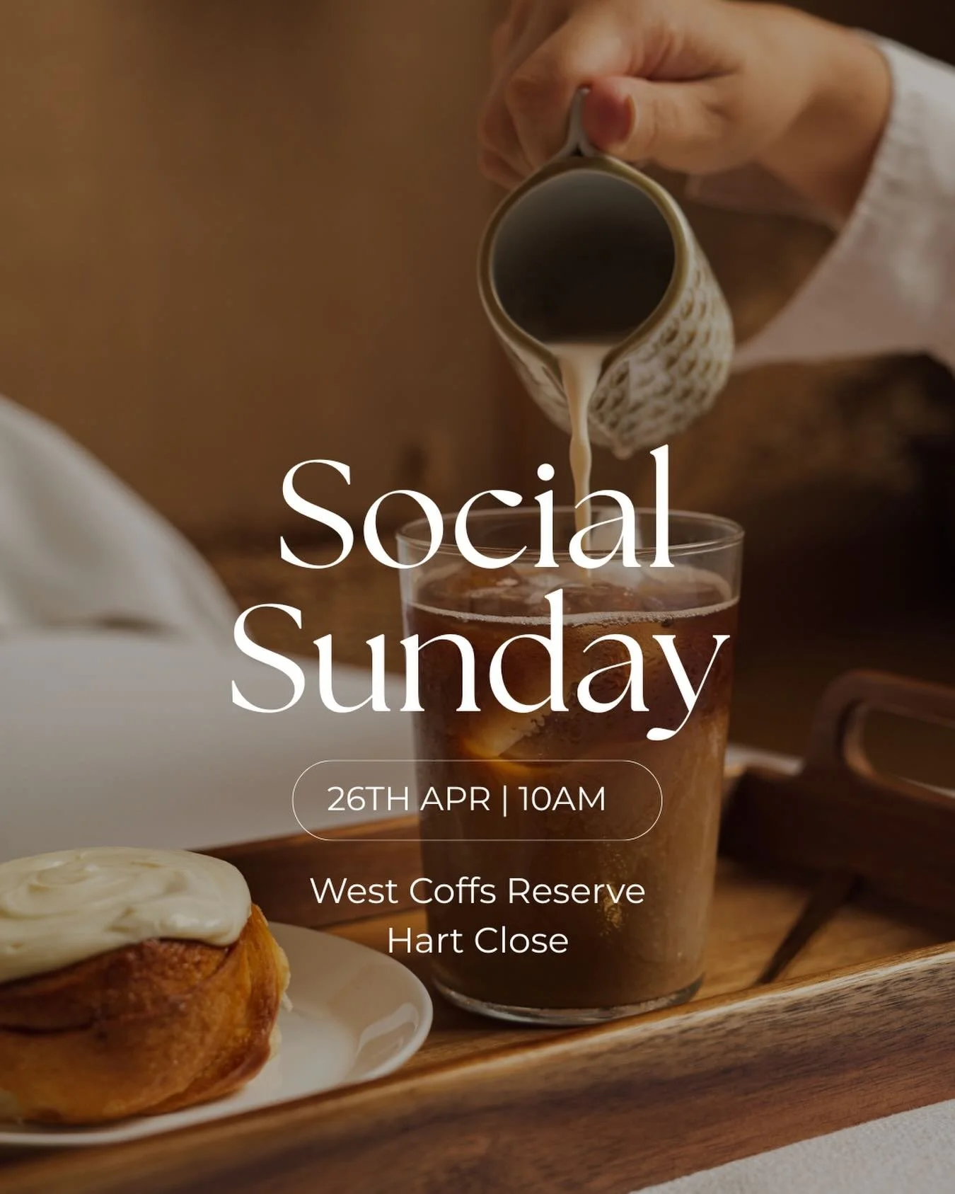 Slow down, and spend your Sunday with us this long weekend ☕️🤍

Social Sunday is back &mdash; good coffee, great people, and space to connect.

📍 West Coffs Reserve (Hart Close)
🗓 26th April
⏰ 10AM

Bring a friend, stay a while.