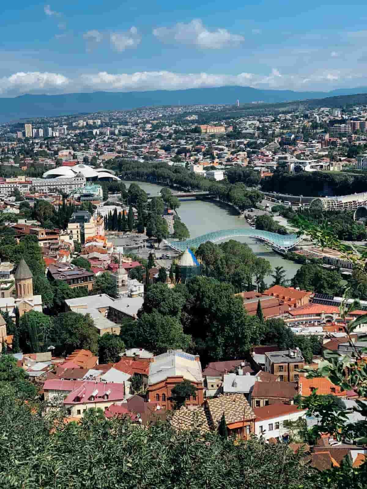 panorama wzgorze w tbilisi