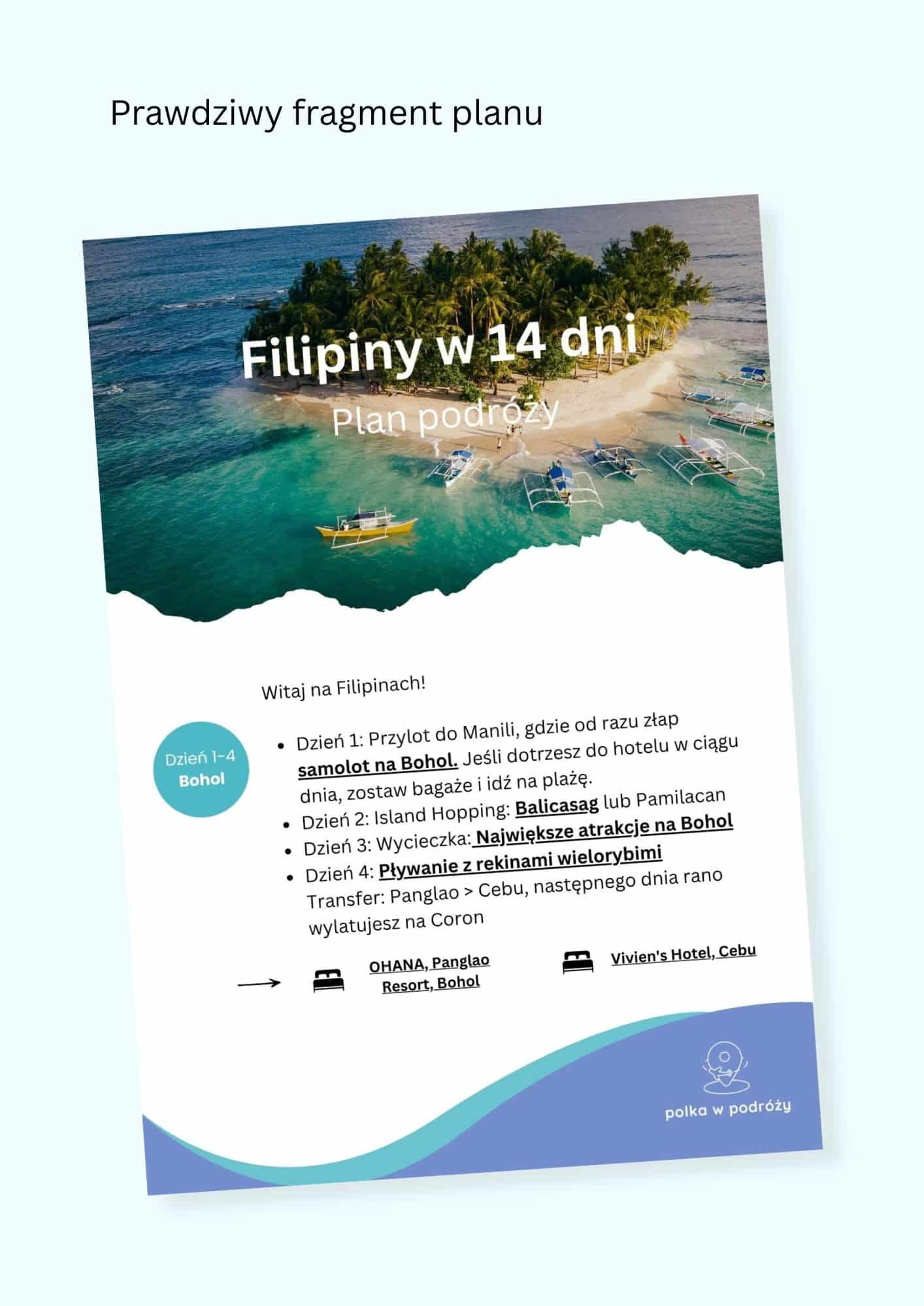 filipiny w 14 dni plan wycieczki