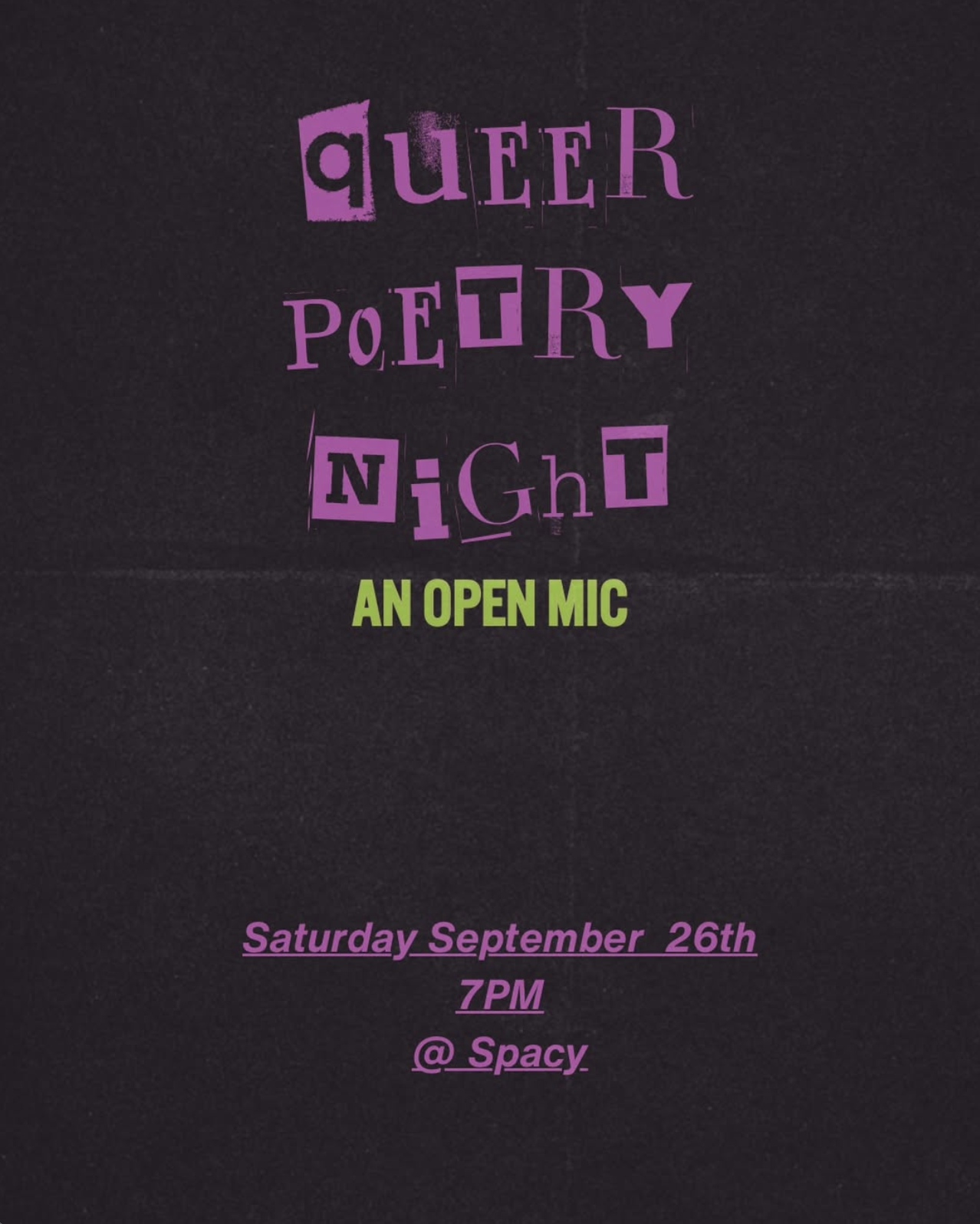 Queer Poetry Night