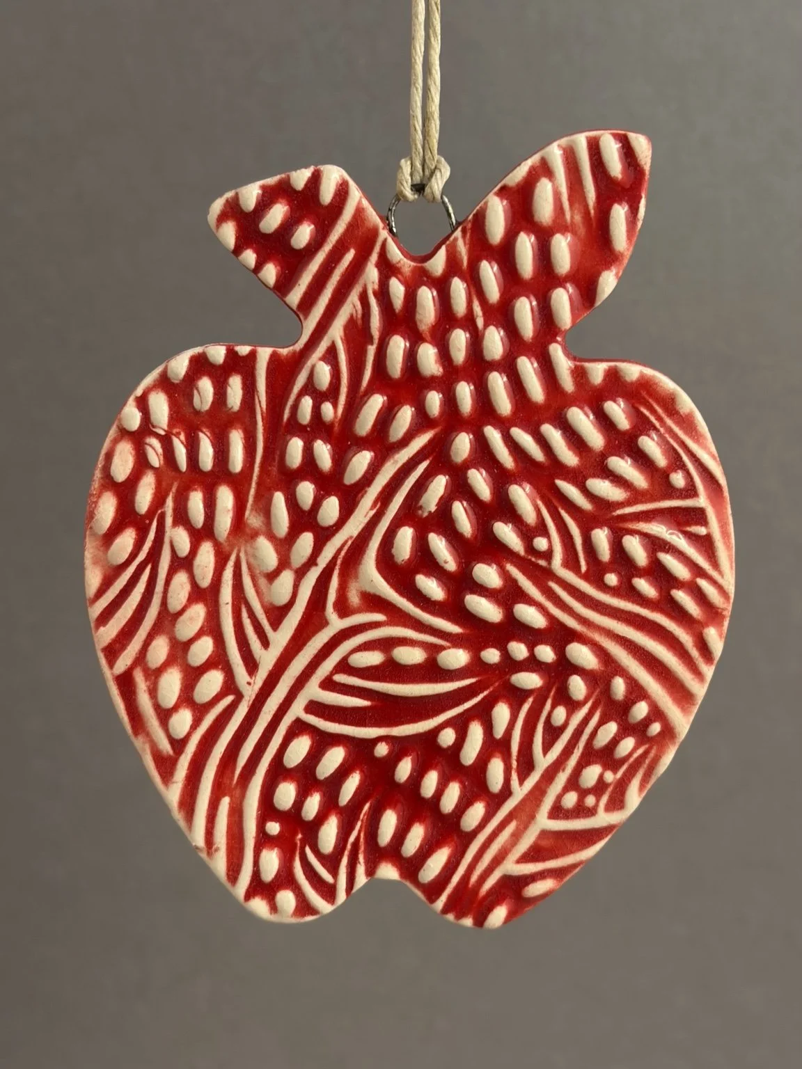 Ceramic Apple Ornaments