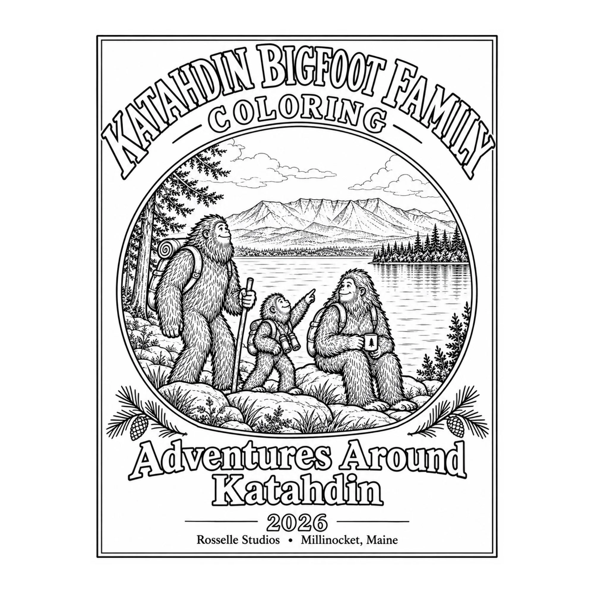 Katahdin Bigfoot Family Coloring Book | Volume 2026