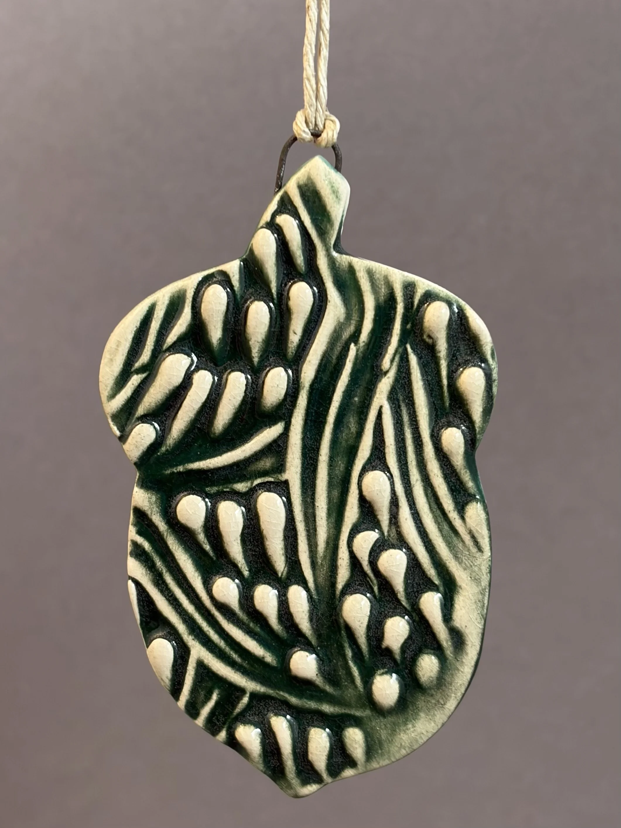 Ceramic Acorn Ornaments
