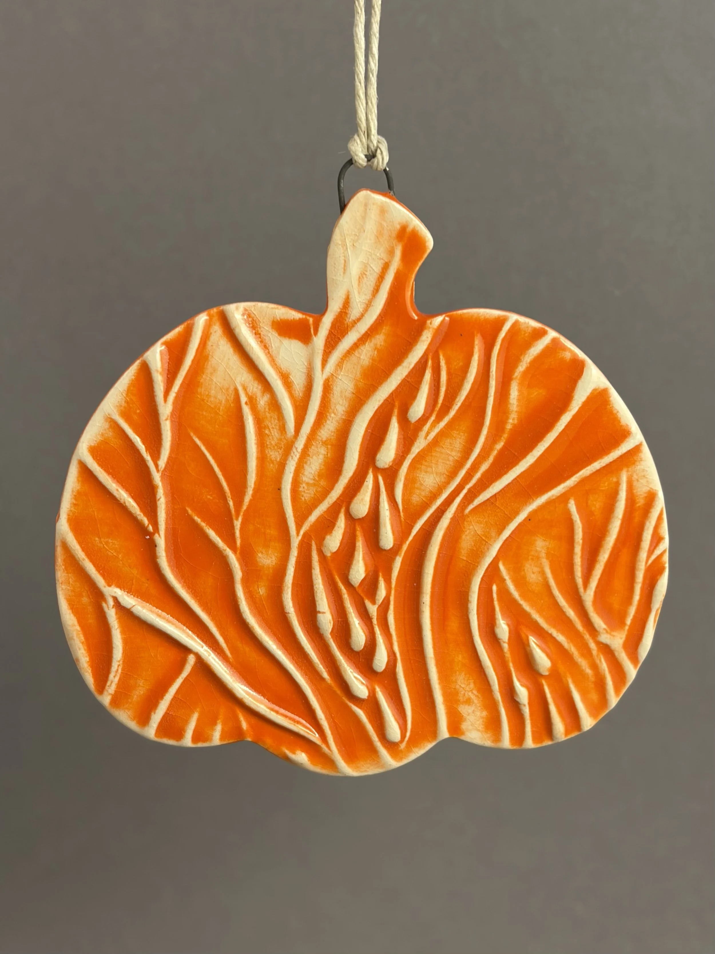 Large Ceramic Pumpkin Ornaments
