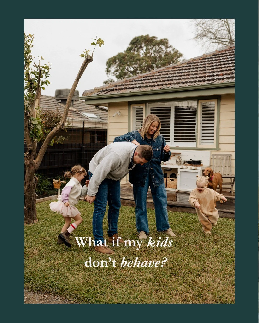 Worried your kids won&rsquo;t &ldquo;behave&rdquo; in photos?

They don&rsquo;t need to. And I really mean that. 

They can jump, run, wriggle, cuddle in close, pull silly faces and take breaks when they need to.

Those in-between moments: the hugs, 