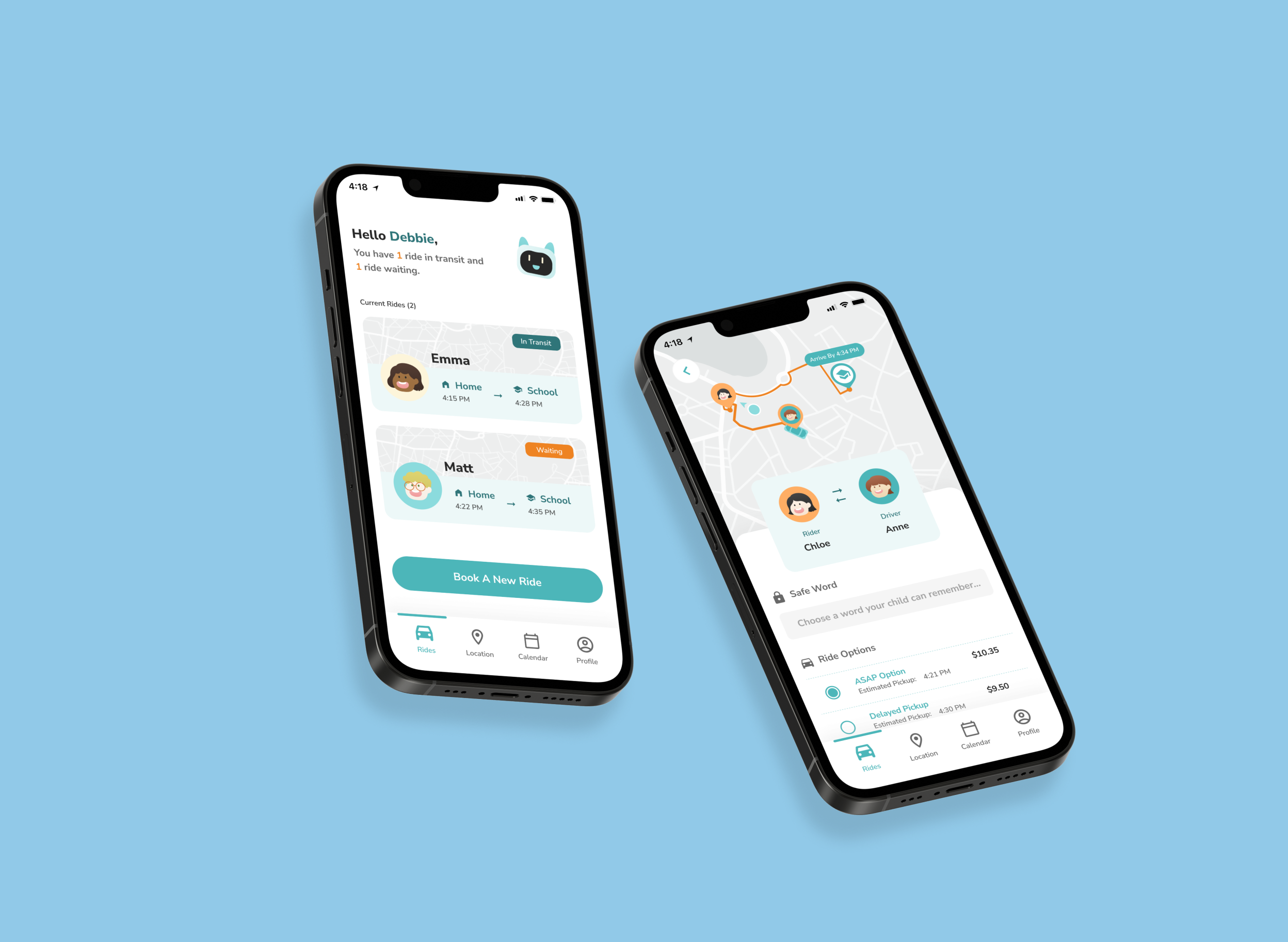 Ka Chow: Kid-friendly Ridesharing App