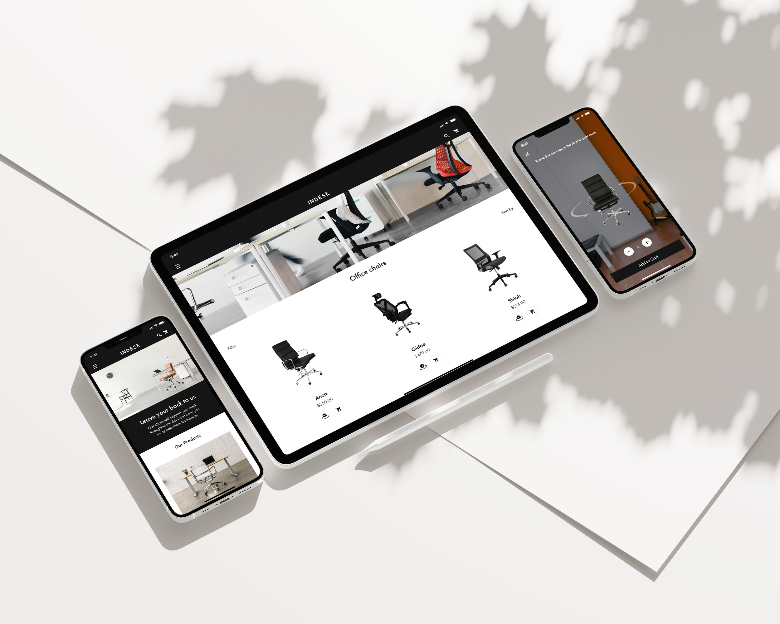 INDESK: Ergonomic Chair eCommerce