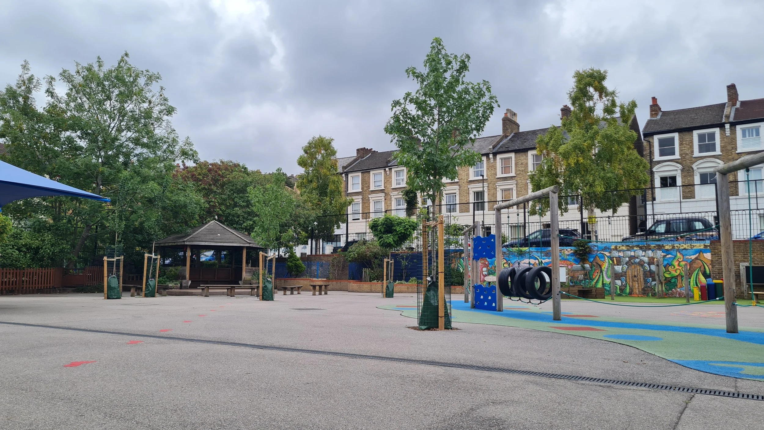 School Trees- across playground - Lambeth.jpg