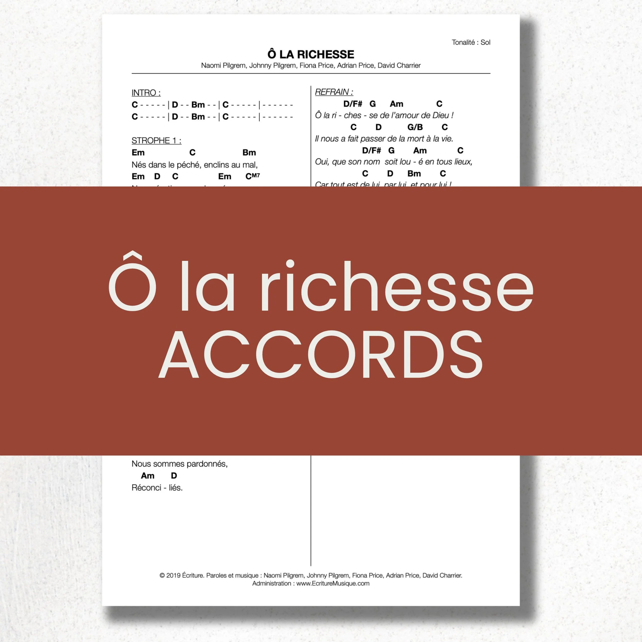 Ô la richesse : grille d'accords