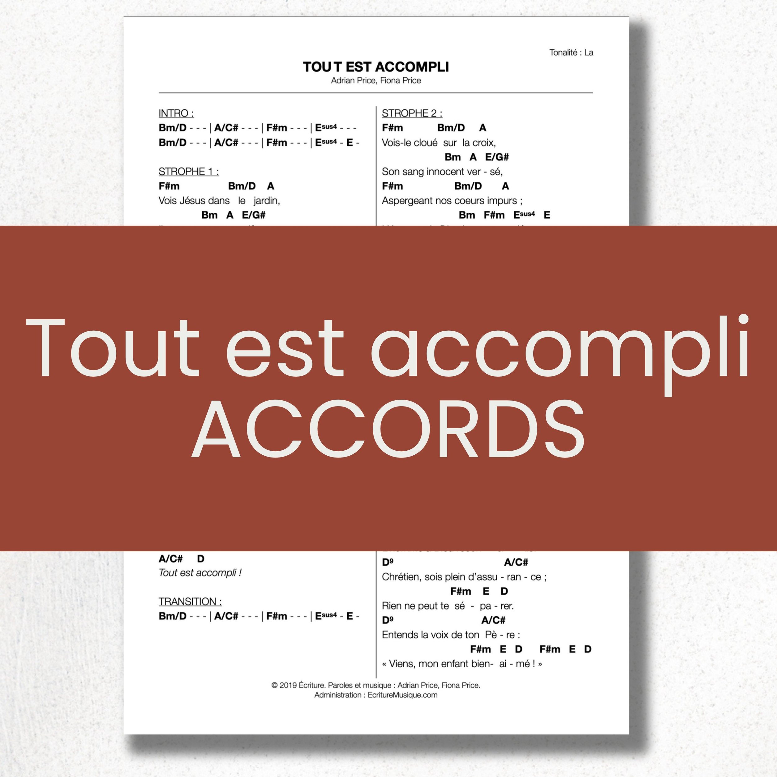 Tout est accompli : grille d'accords